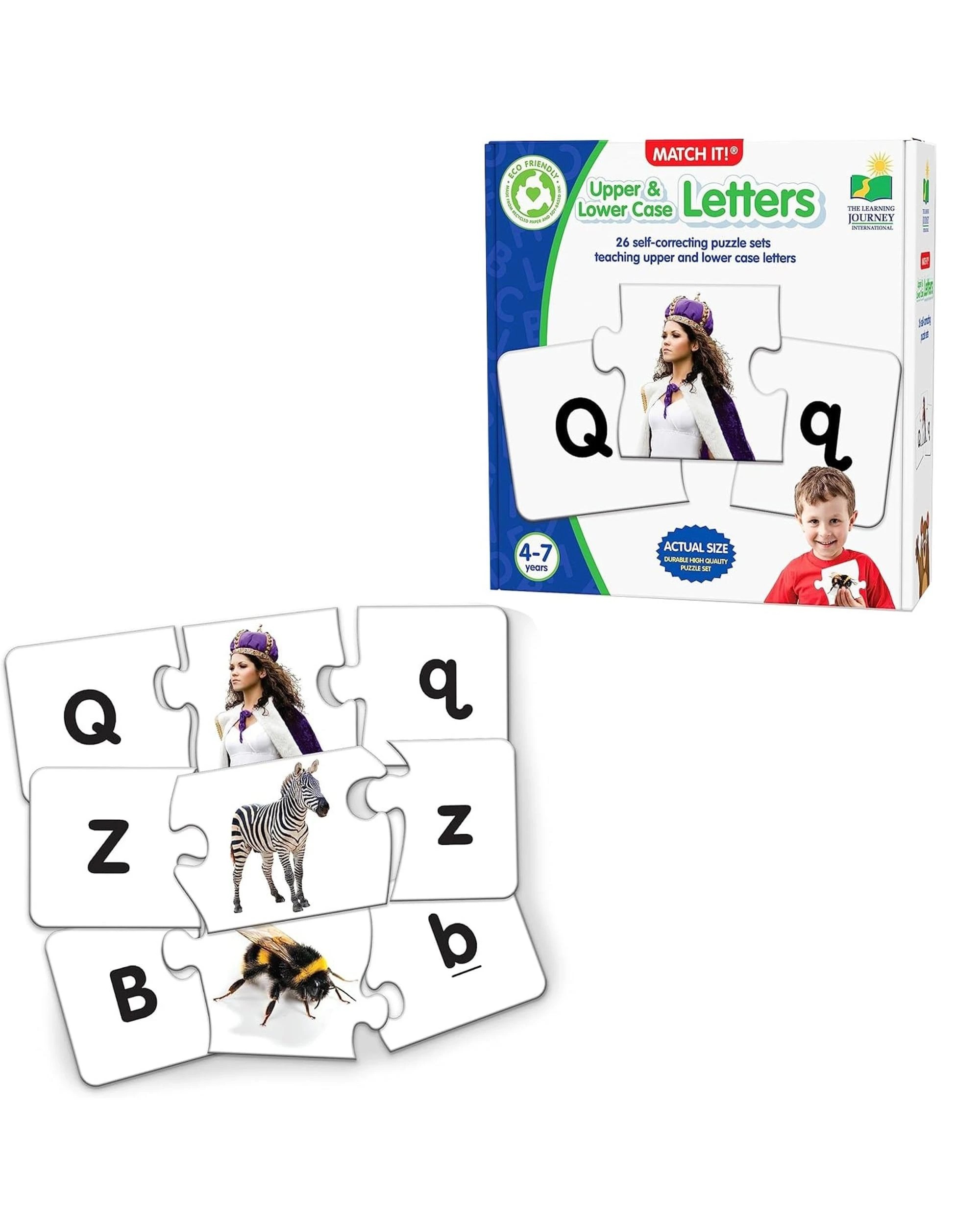 1 The Learning Journey Match It Upper and Lower Case Letters, 1 of 6