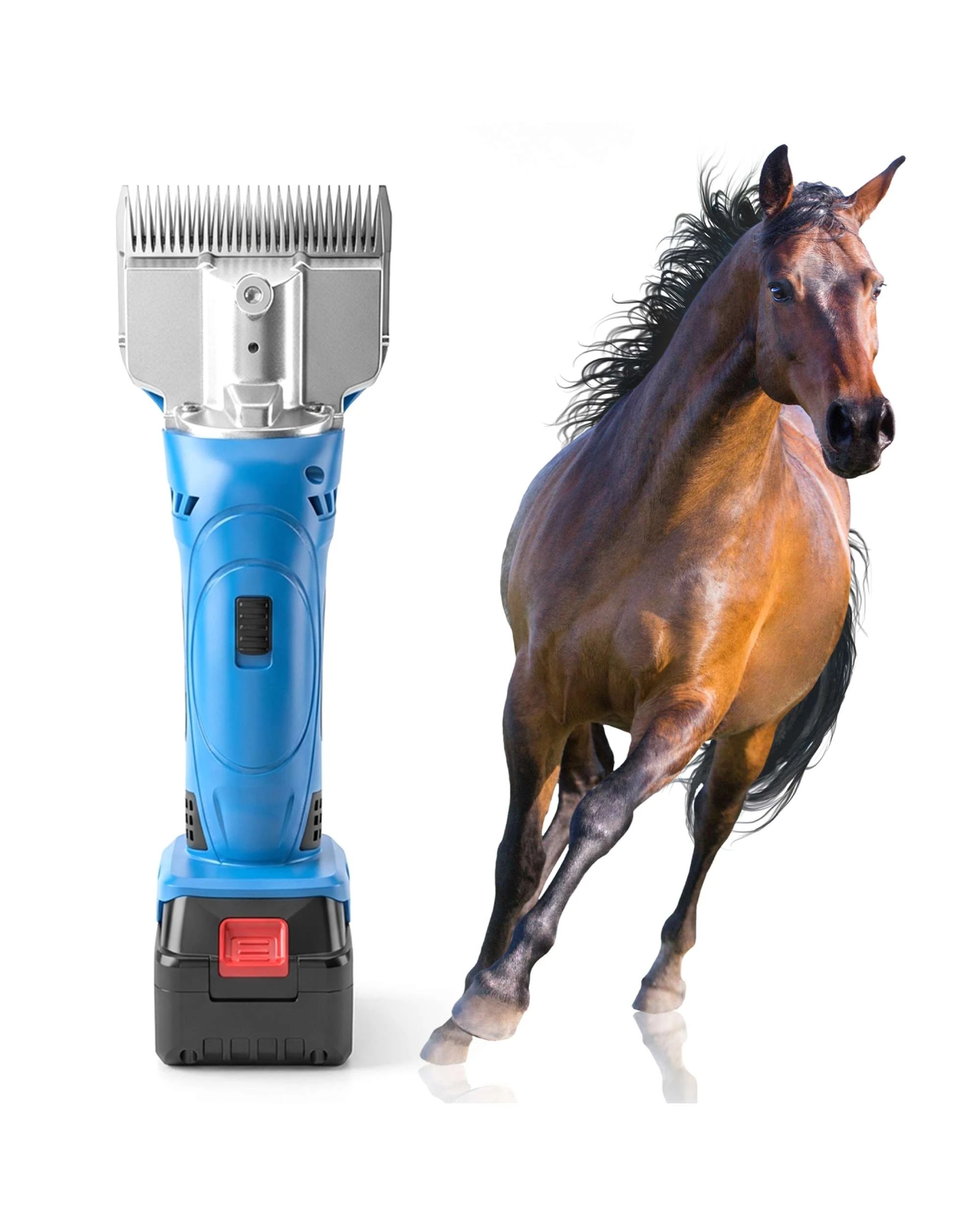 3 Advwin Cordless Horse Clippers 6 Speeds Sheep Horse Shears, 3 of 8