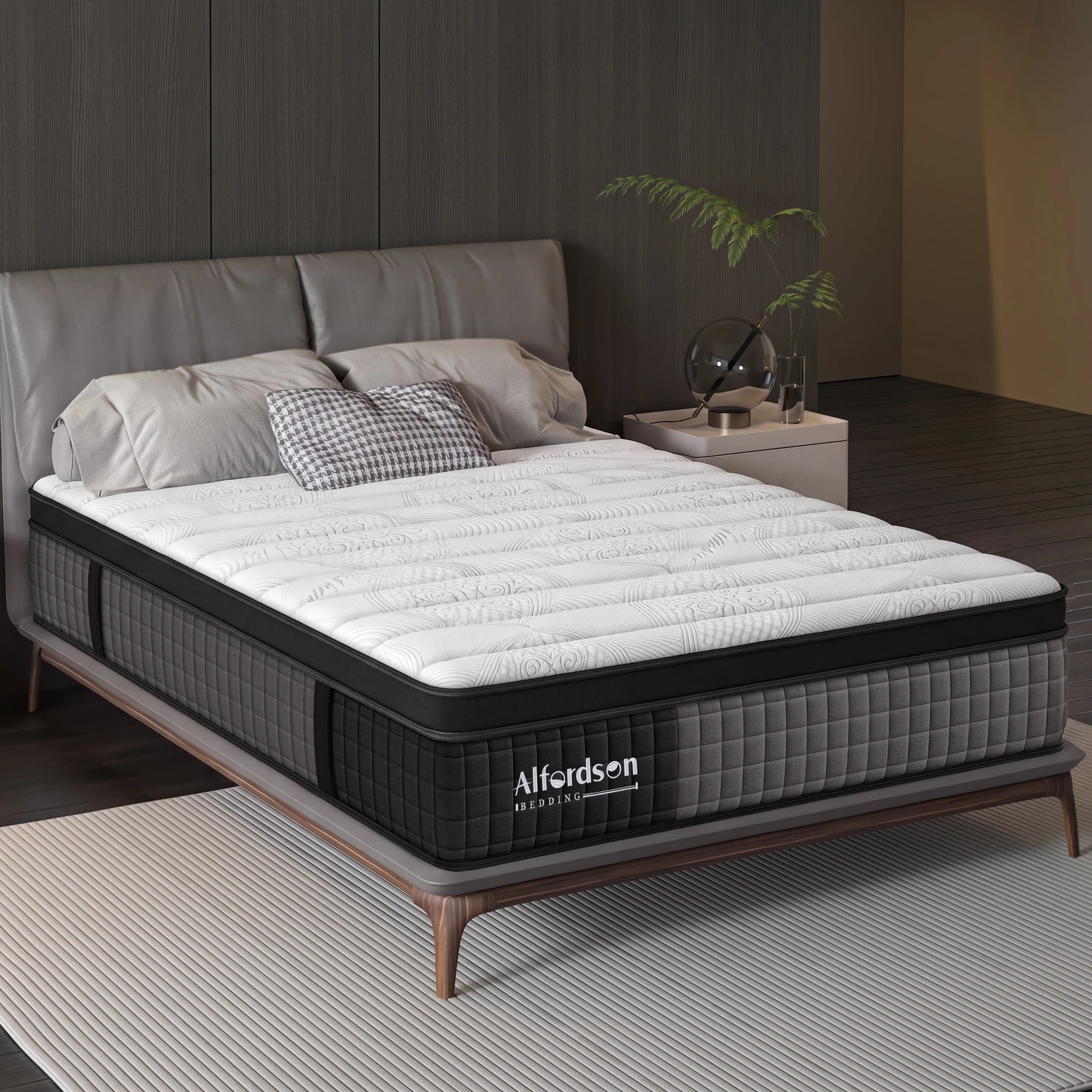 10 Alfordson Mattress 9 Zone Pocket Spring Euro Top 34cm - King Bed, 10 of 10