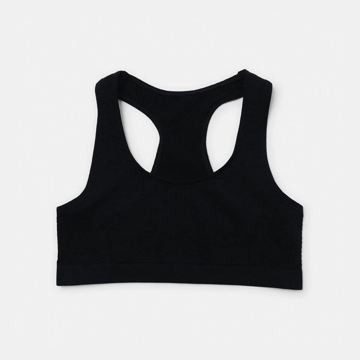 4 2 Pack Seam Free Crop Top Black/wht, 4 of 4