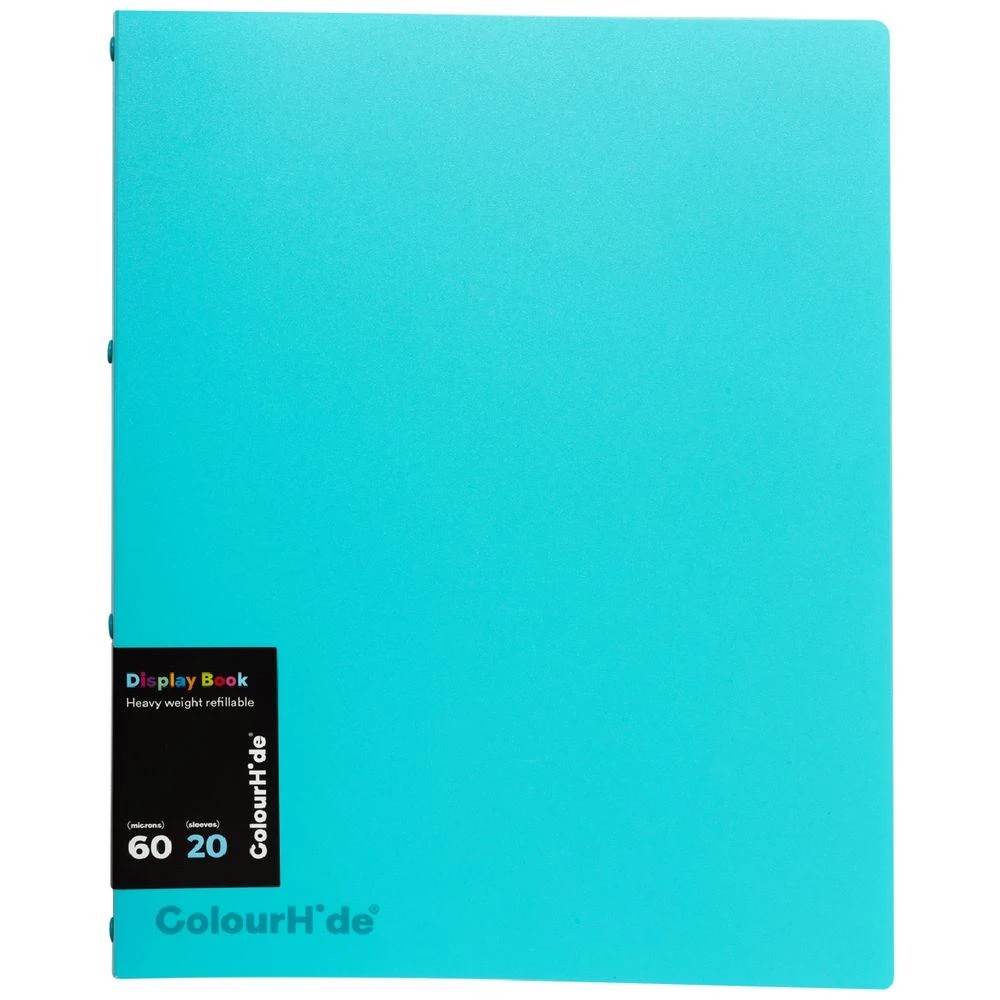 1 ColourHide Refillable Display Book 20 Sheets Aqua, 1 of 2