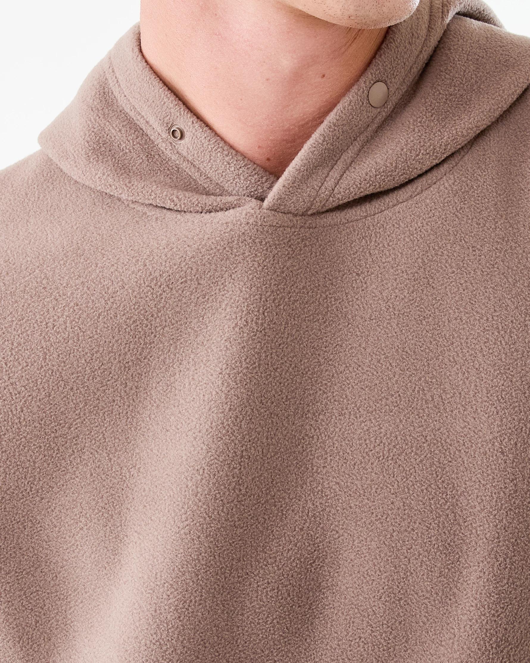5 Active Mens Oversized Polar Fleece Hoodie Brn Phenix, 5 of 7