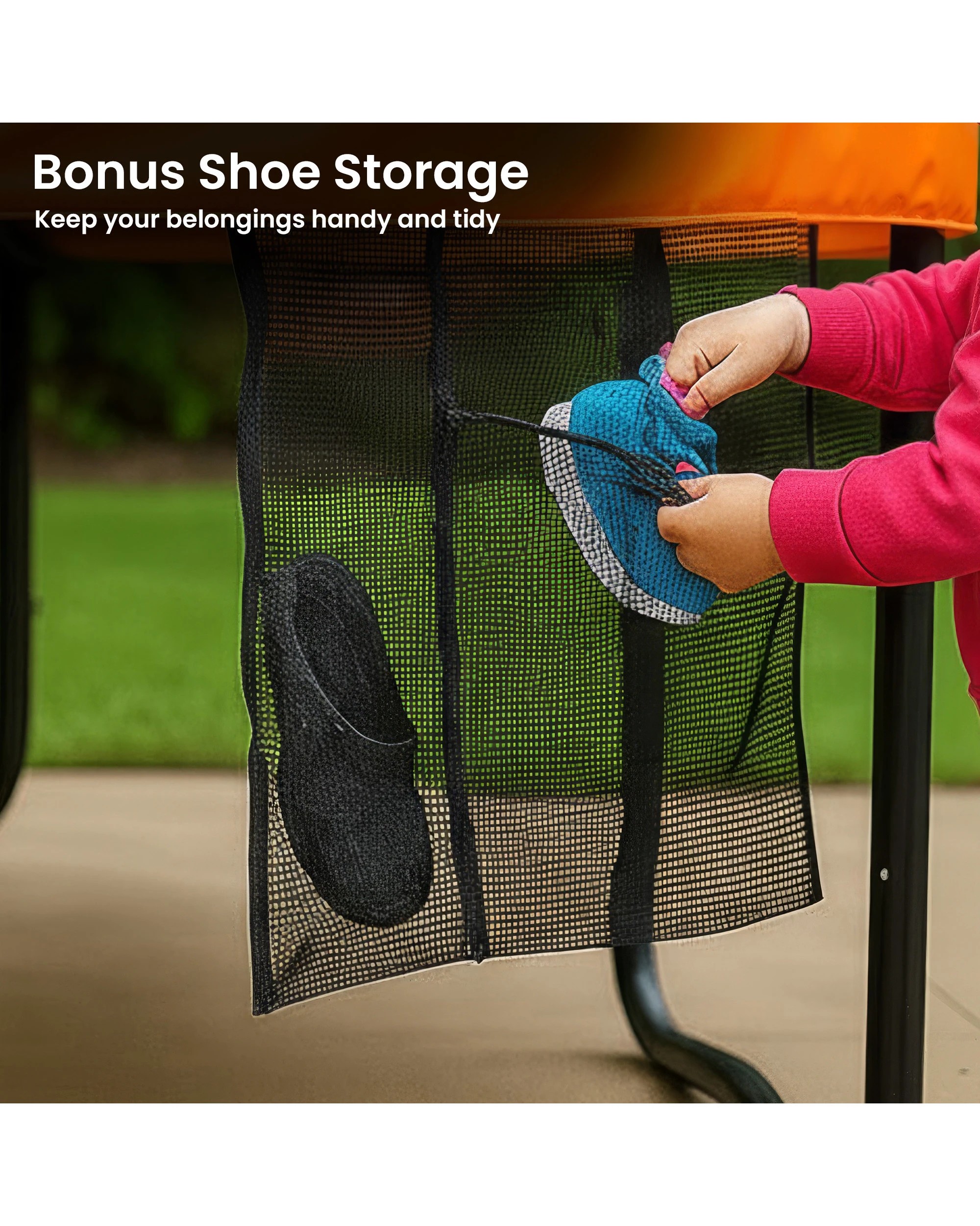 8 Kahuna 14 ft Springless Trampoline with Basketball Set, 8 of 10