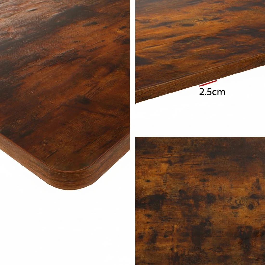 4 Artiss Standing Desk Motorised 120CM Rustic - Brown, 4 of 6