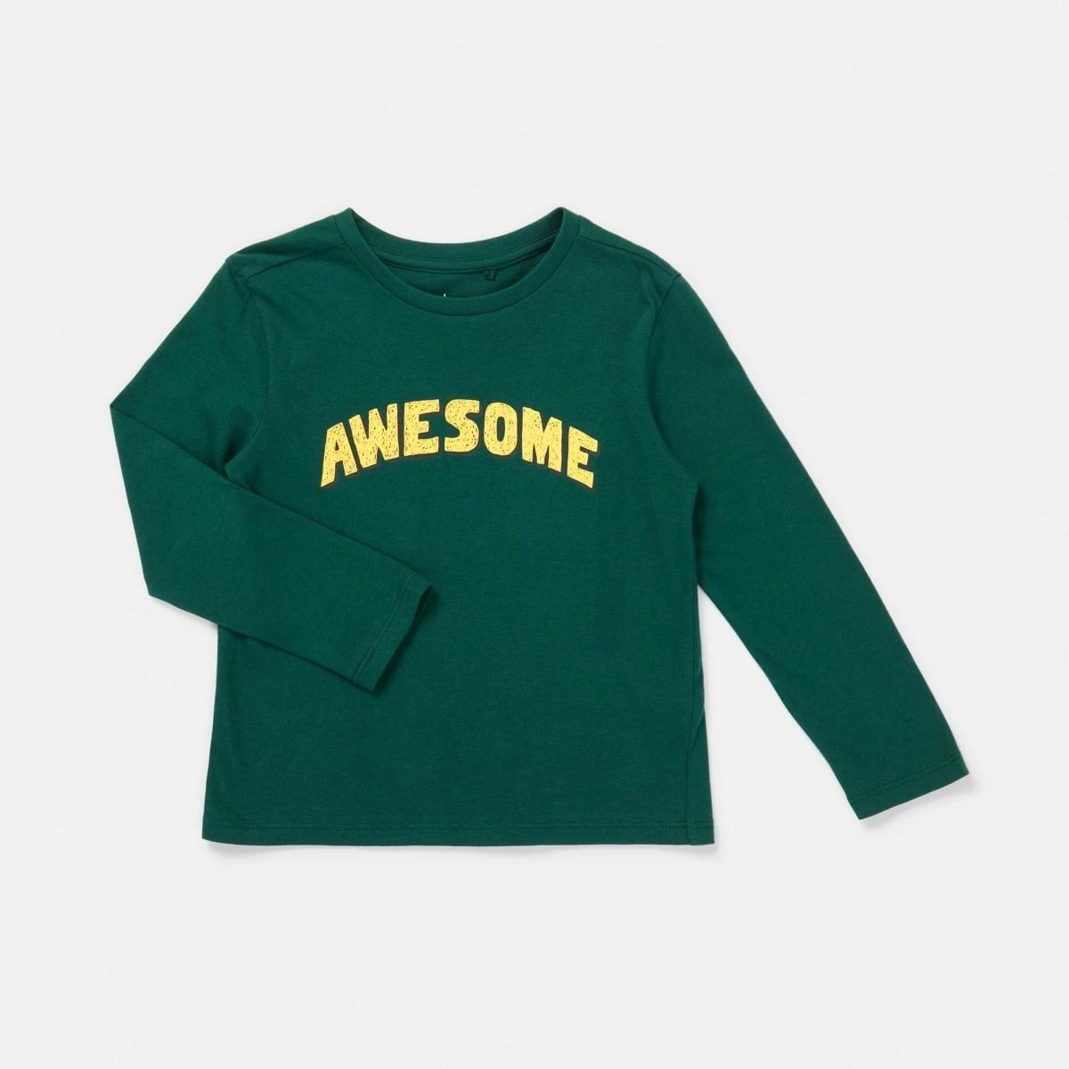 7 Long Sleeve Print T-shirt Grn Awesom, 7 of 8