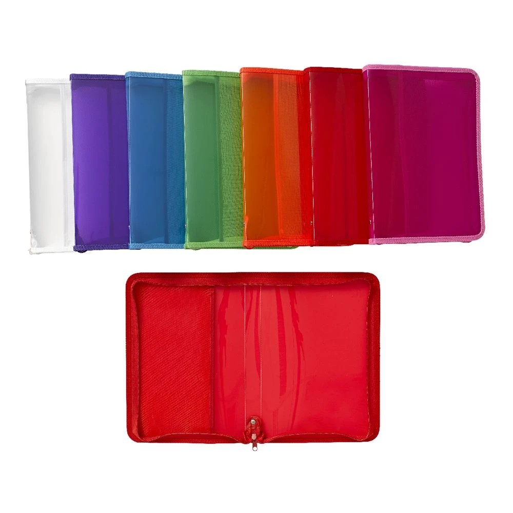 6 Ausinc A4 Zipped Document Folder Red, 6 of 8