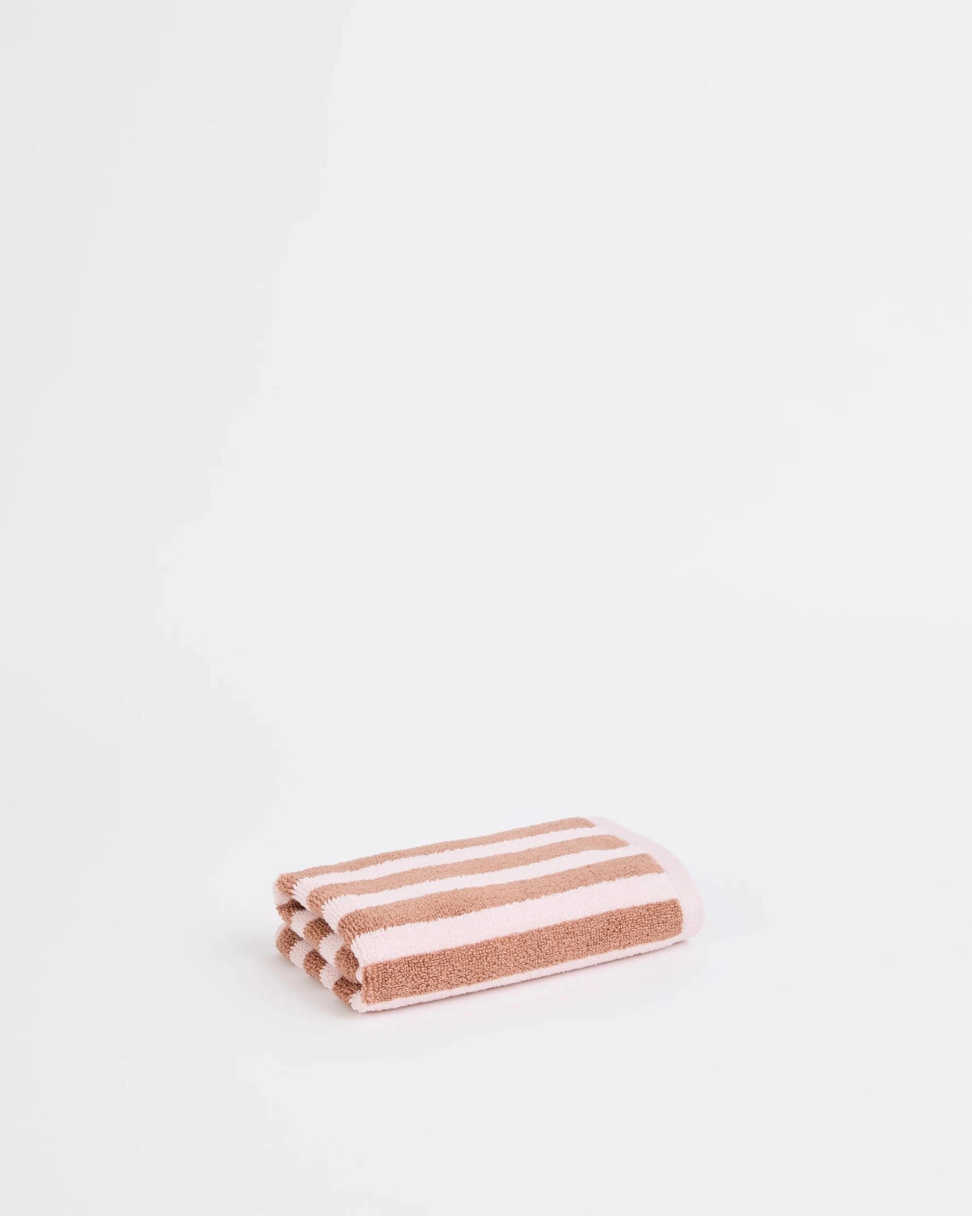 1 Target Rayne Australian Cotton Stripe Hand Towel - Brown, 1 of 1