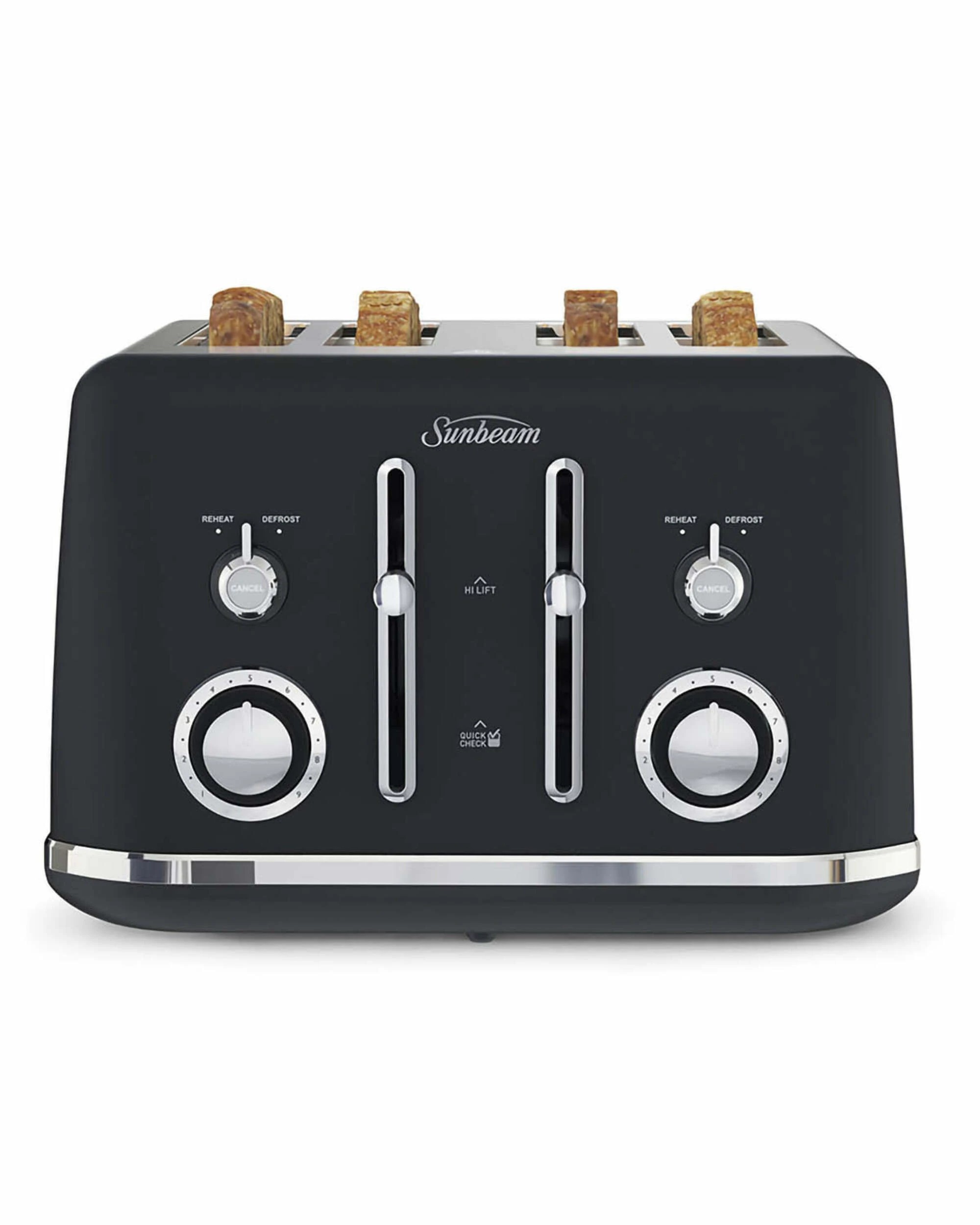 1 Sunbeam Alinea Collection 4 Slice Toaster - Dark Canyon - BLACK, 1 of 5