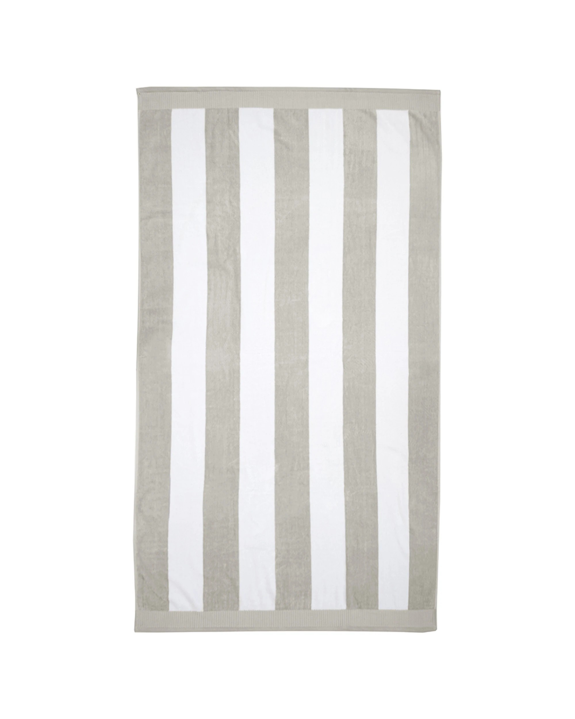 1 BAMBURY Classic Stripe Beach Towel Cotton Machine Washable - Multi, 1 of 2