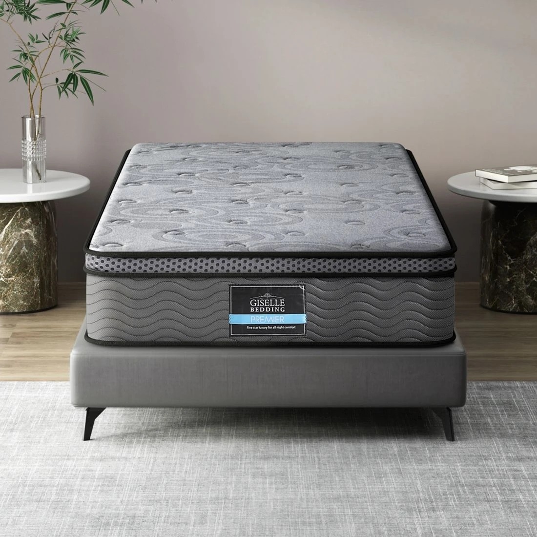 3 26cm Mattress Bed Giselle Single
 - grey, 3 of 7