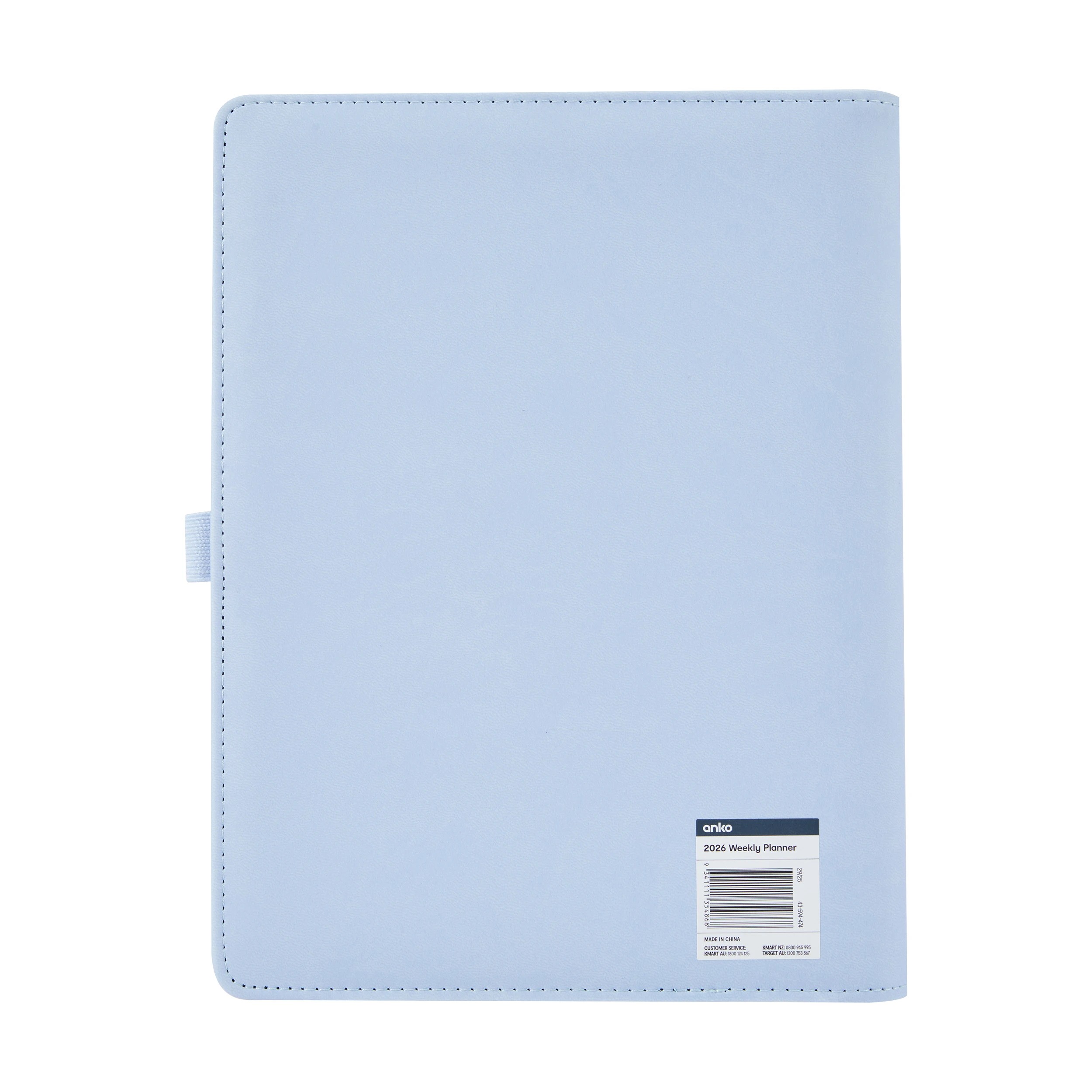 8 2026 Weekly Planner - Blue, 8 of 8