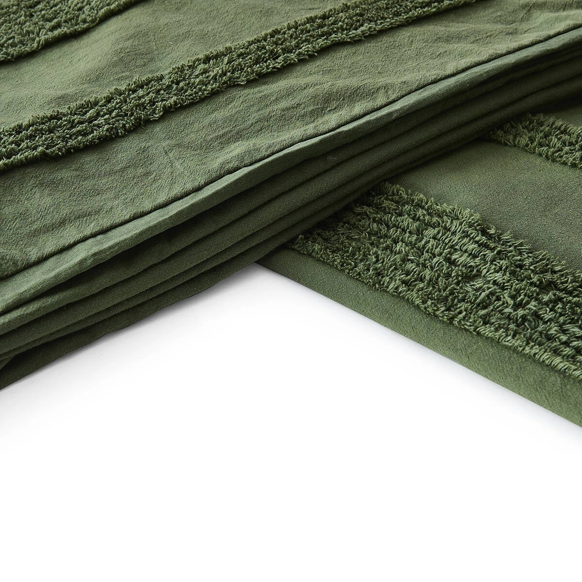 6 Willow Cotton Quilt Cover Set - King Bed, Forest, 6 of 6