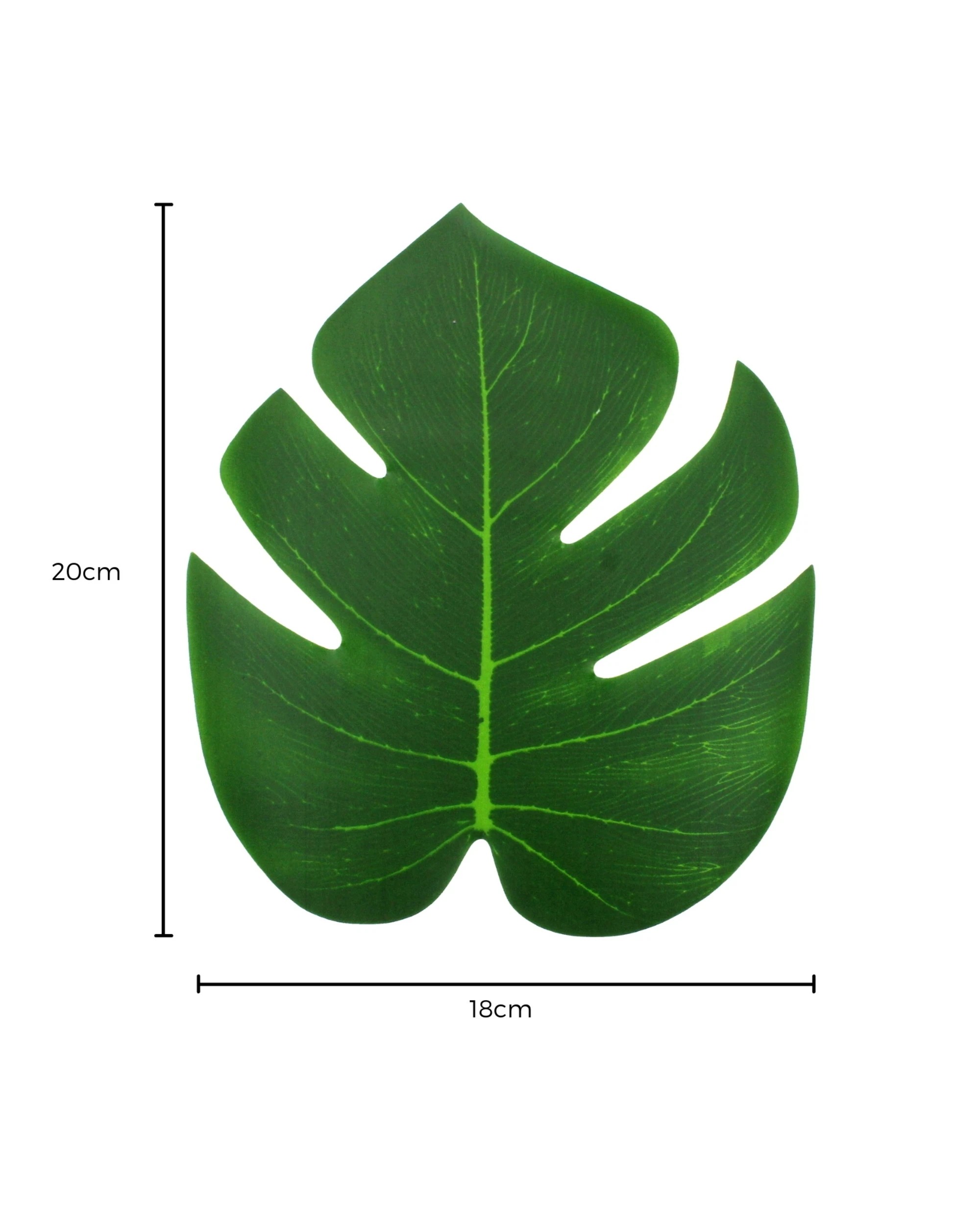 2 Partyrama Artificial Tropical Palm Leaves 20cm Pack of 12, 2 of 2