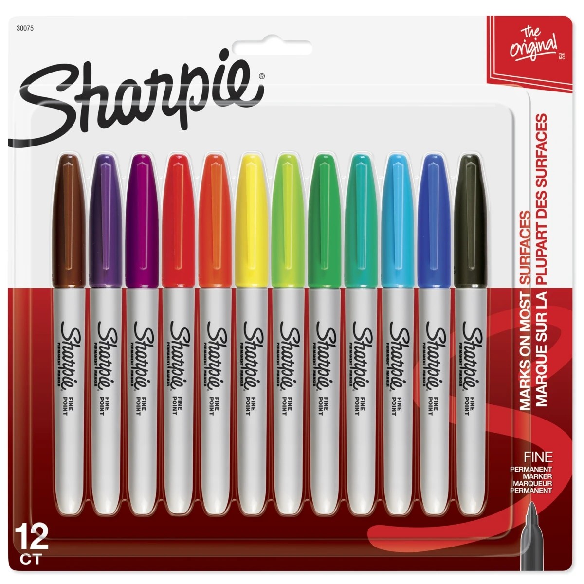 1 12 Pack Sharpie Fine Point Permanent Marker, 1 of 6
