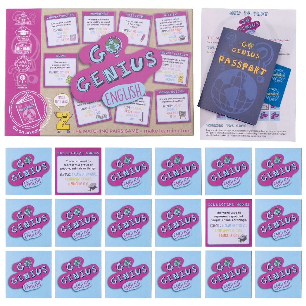 2 Go Genius English - The Matching Game, 2 of 3