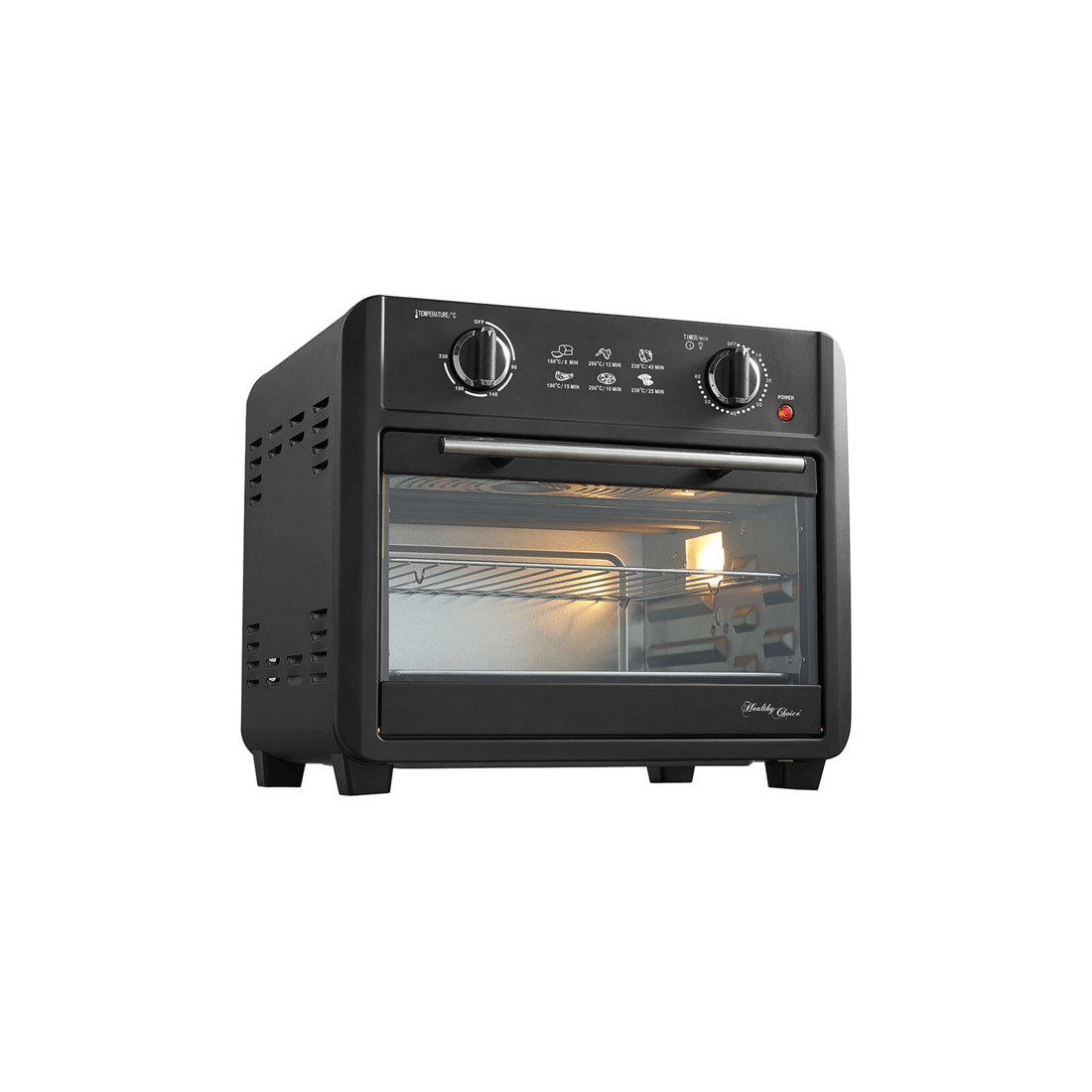 2 Healthy Choice Electric Convection Airfryer 23l 1700w Air Fryer Oven/bake - Black, 2 of 7