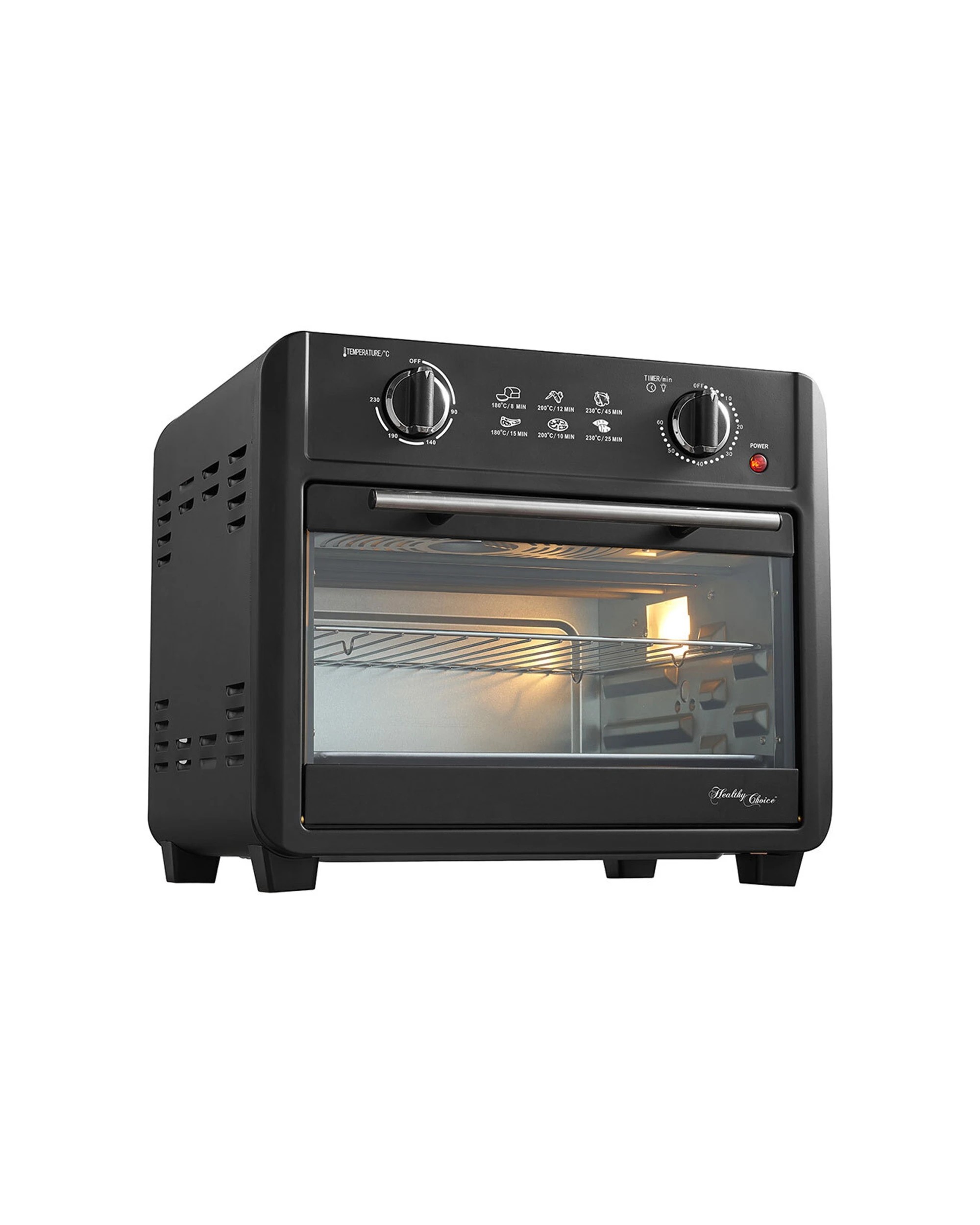 2 Healthy Choice Electric Convection Airfryer 23l 1700w Air Fryer Oven/bake - Black, 2 of 7
