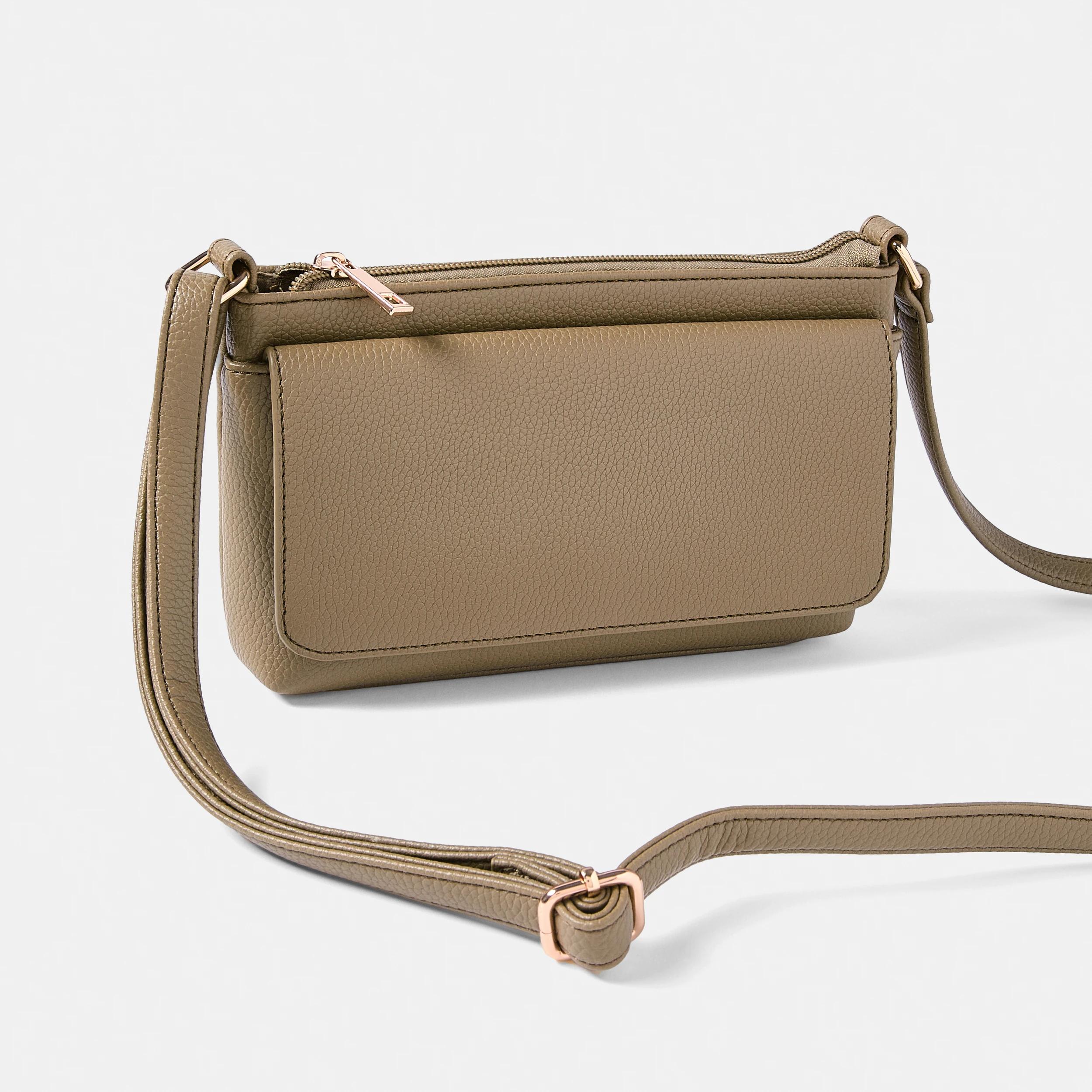 2 Envelope Pocket Crossbody Bag SAFARI KHAKI, 2 of 5