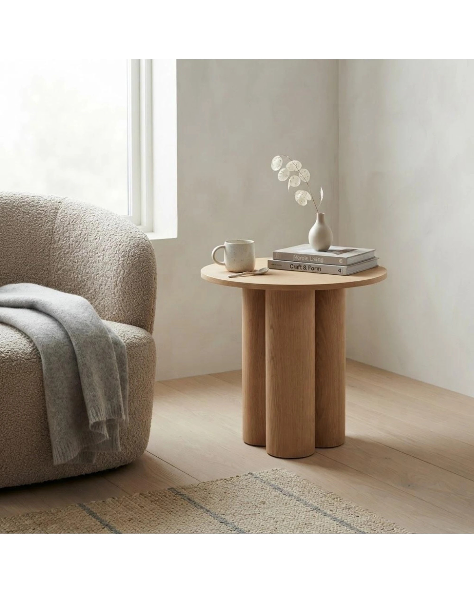 7 Codu Elyn Side Table 60x50x50cm Oak - Natural, 7 of 8