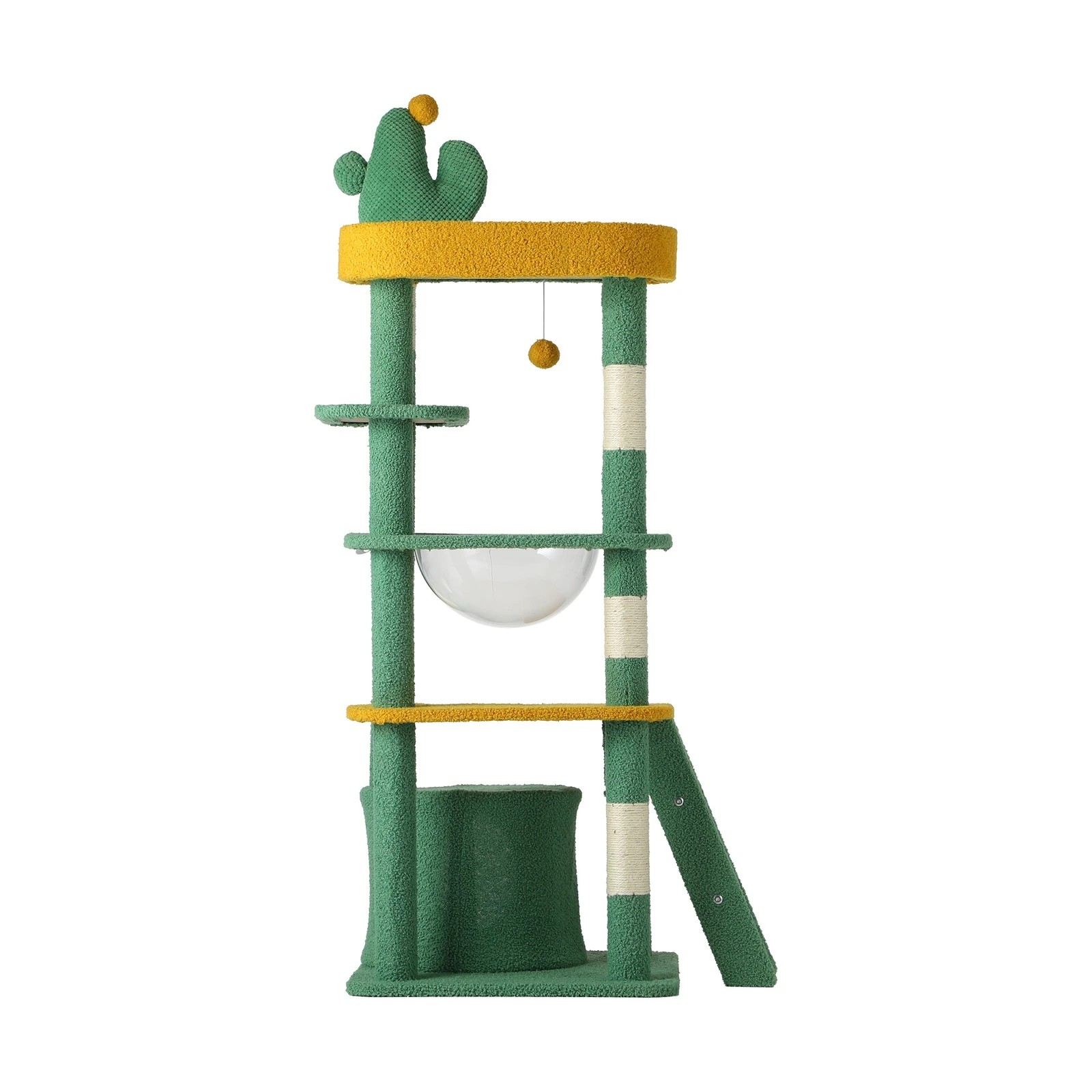 6 Alopet Cat Tree Tower Scratching Post 144cm Pet Condo House Furniture Scratcher
 - Green, 6 of 9