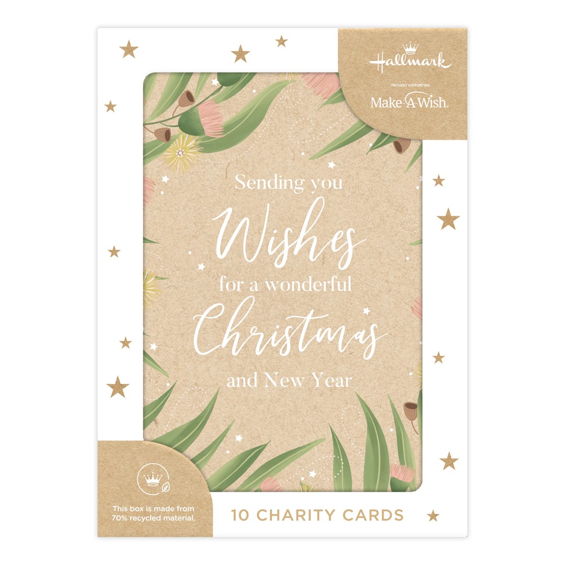 4 10 Pack Hallmark Boxed Charity Christmas Cards - Eucalyptus, 4 of 4
