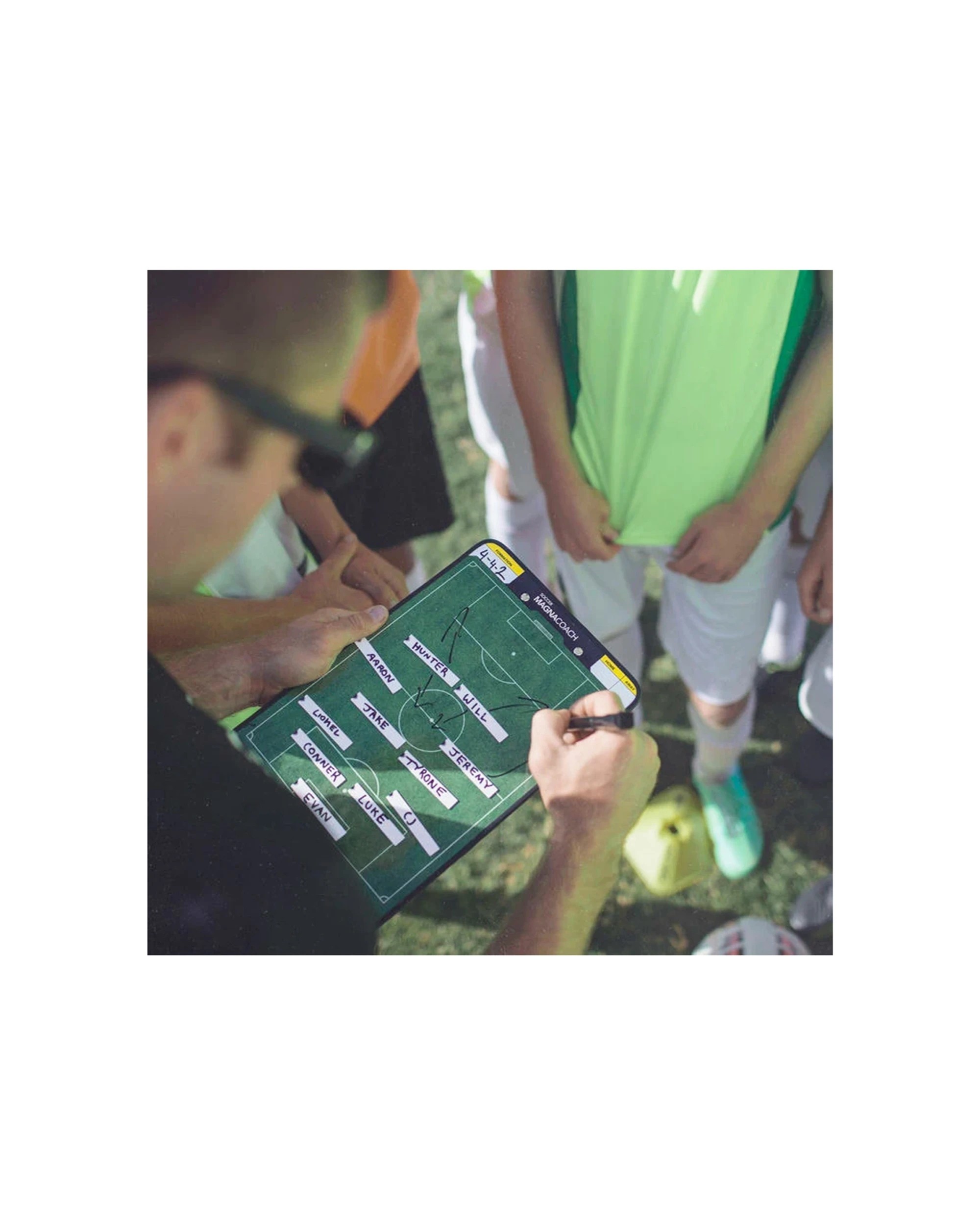 4 Sklz Soccer Magna Coach Magnetic Dry Erase Board With 24 Magnets Marker - Green, 4 of 4