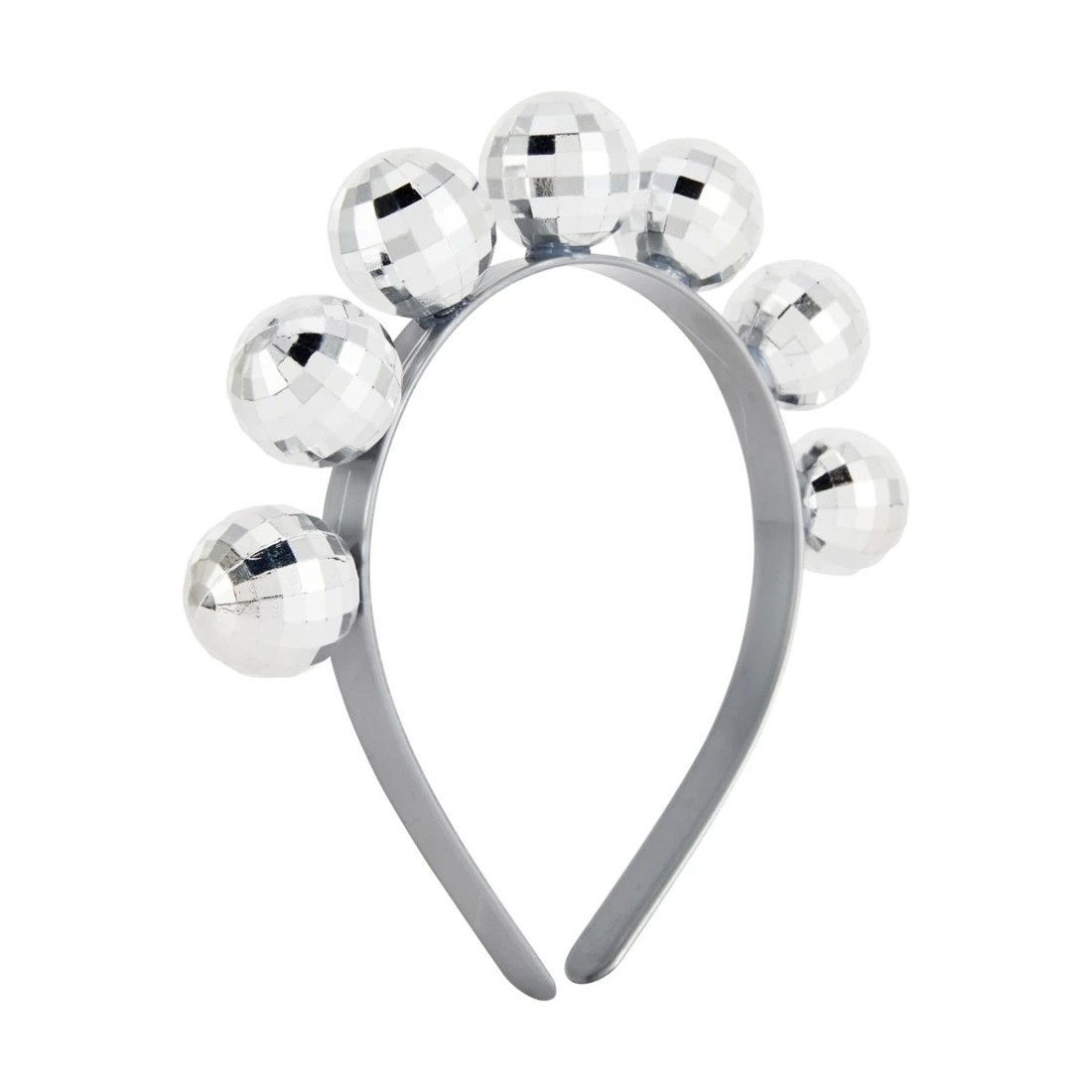 1 Disco Ball Headband  - Silver Tone, 1 of 4
