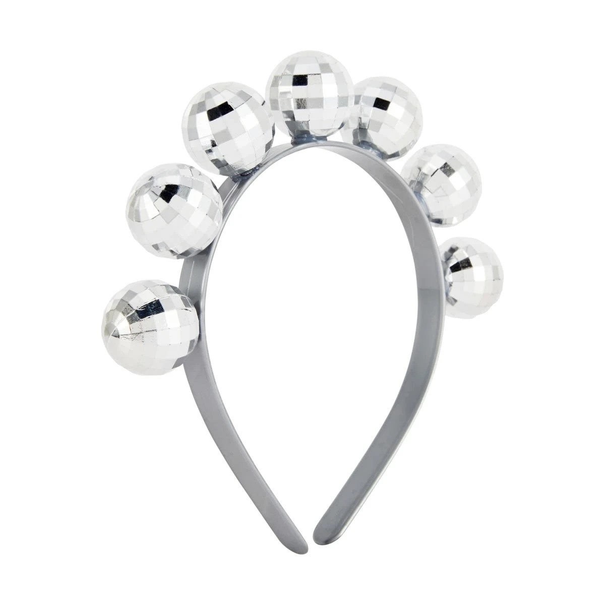 1 Disco Ball Headband  - Silver Tone, 1 of 4