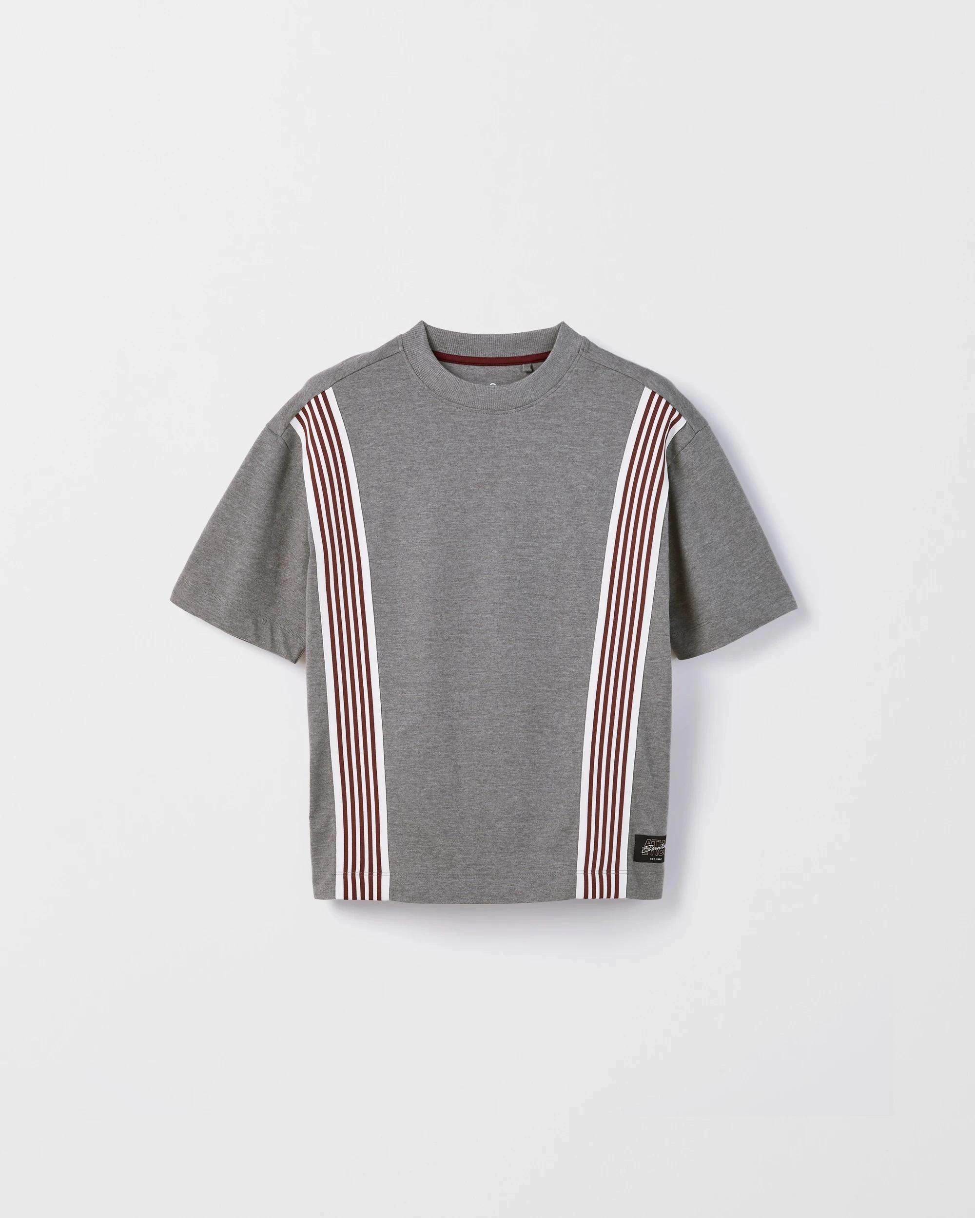 5 Target Kids Australian Cotton Oversized Sports Tape T-Shirt GREY, 5 of 6