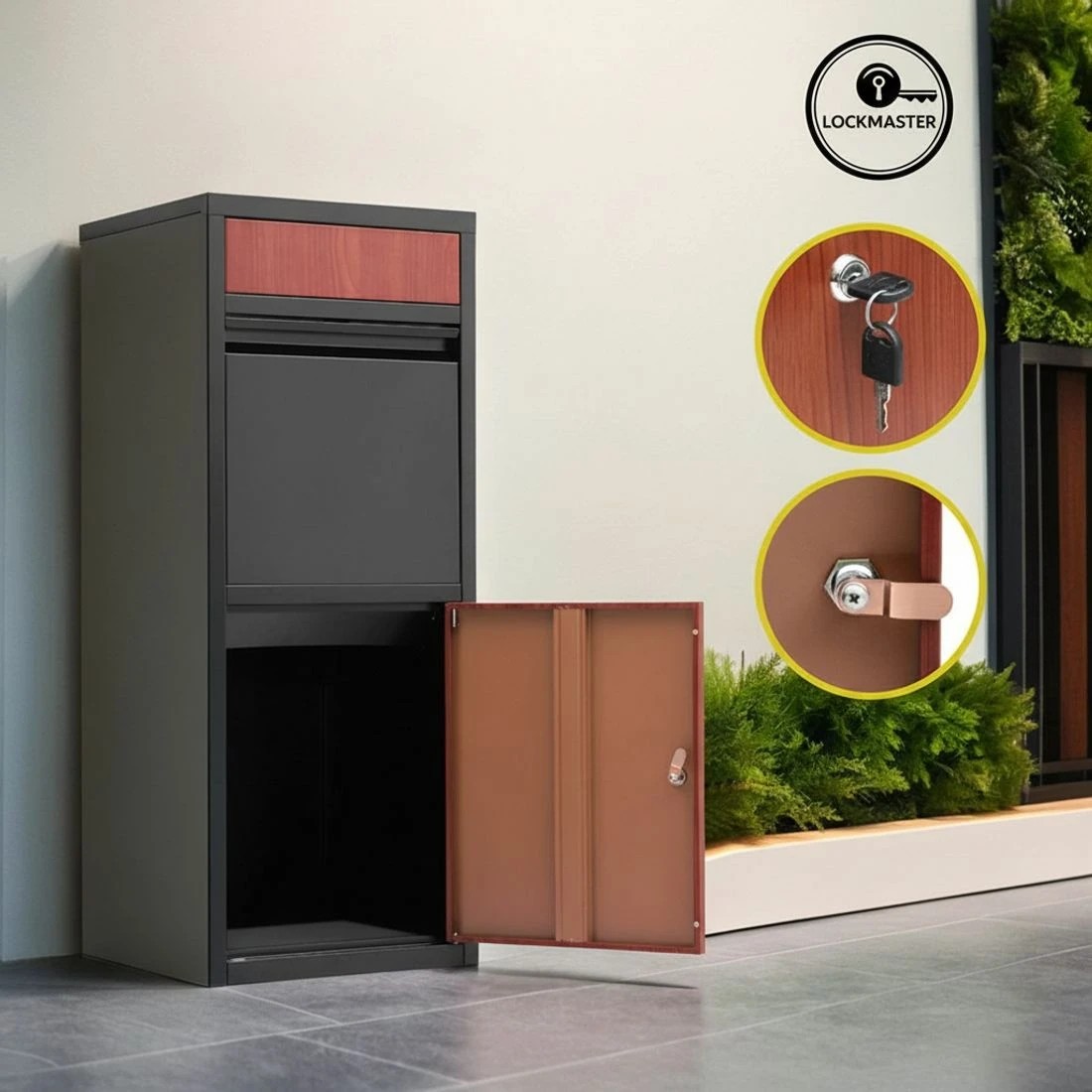 7 Gardeon Parcel Letterbox Drop Box Package - Black, 7 of 7