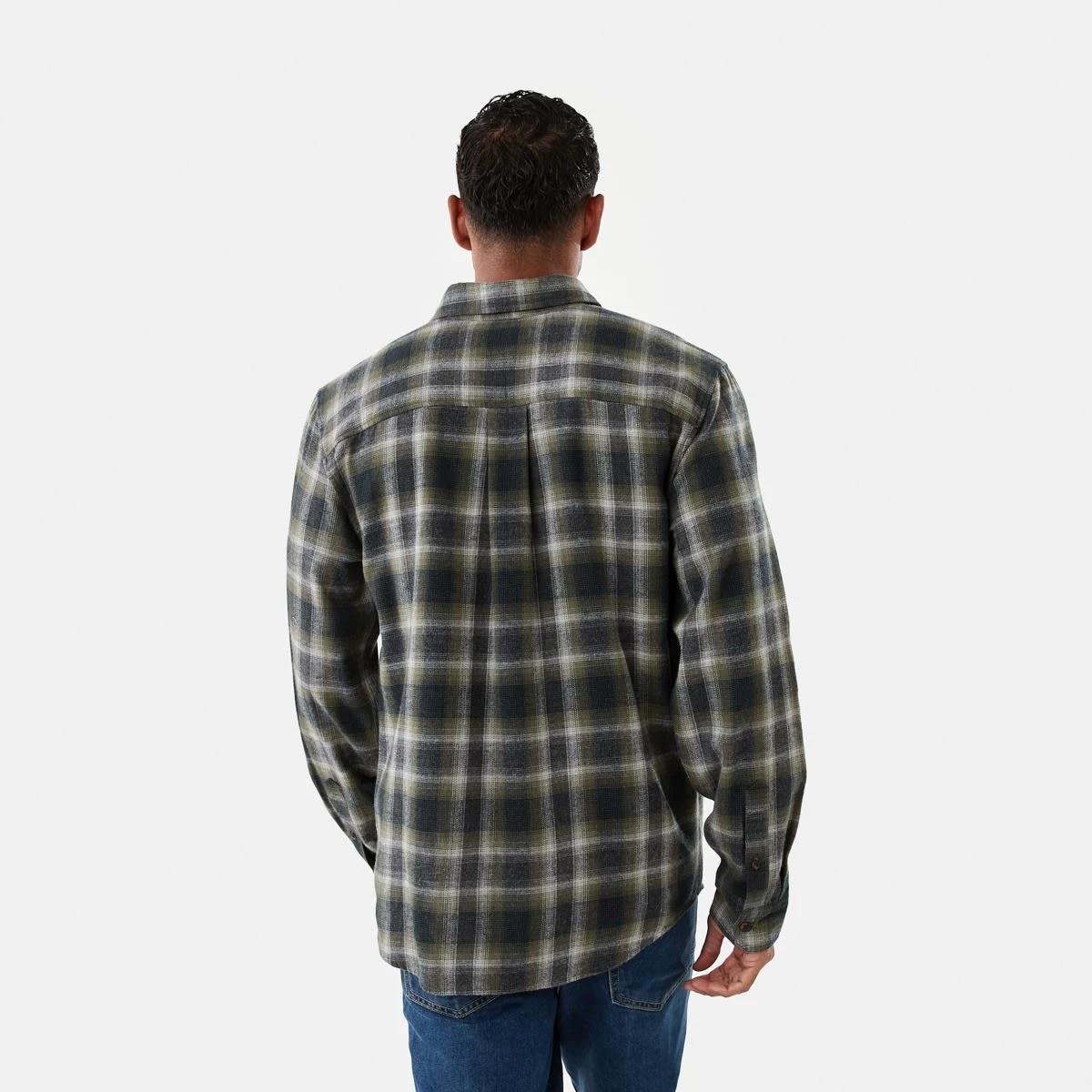 3 Long Sleeve Buffalo Check Shirt Grn Check, 3 of 7