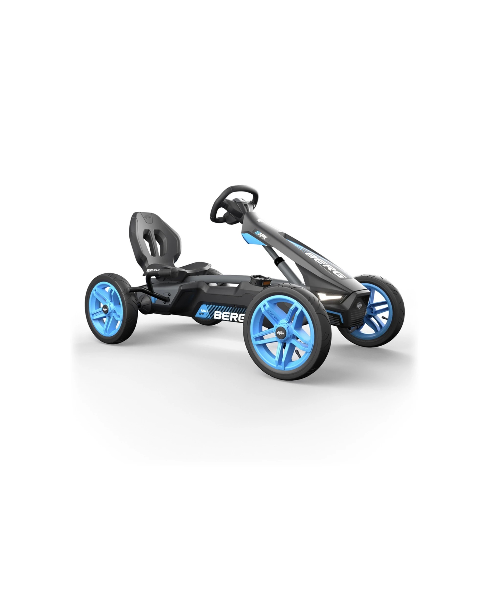 1 Berg Apx Rally 124cm Kids/children's Pedal Go Kart Ride On Cherokee Blue 4-12y - Blue, 1 of 5