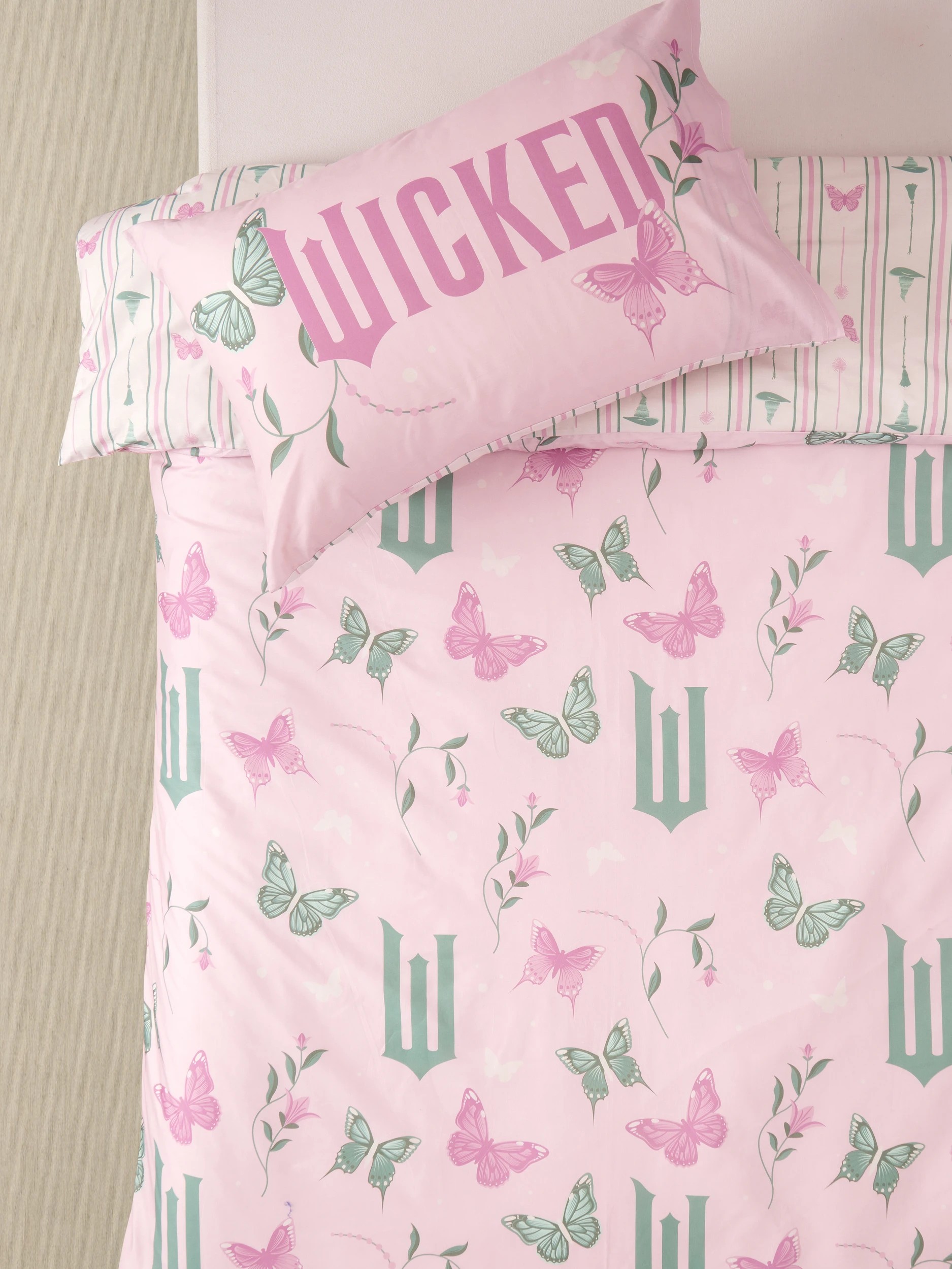 1 Wicked Kids Quilt Cover Set - Single Bed - Pink, 1 of 3