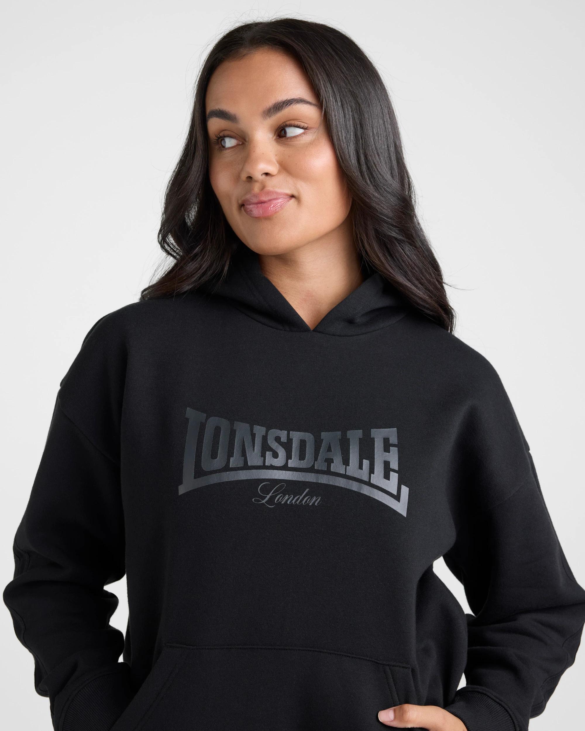 3 Lonsdale London Hoodie BLACK, 3 of 5