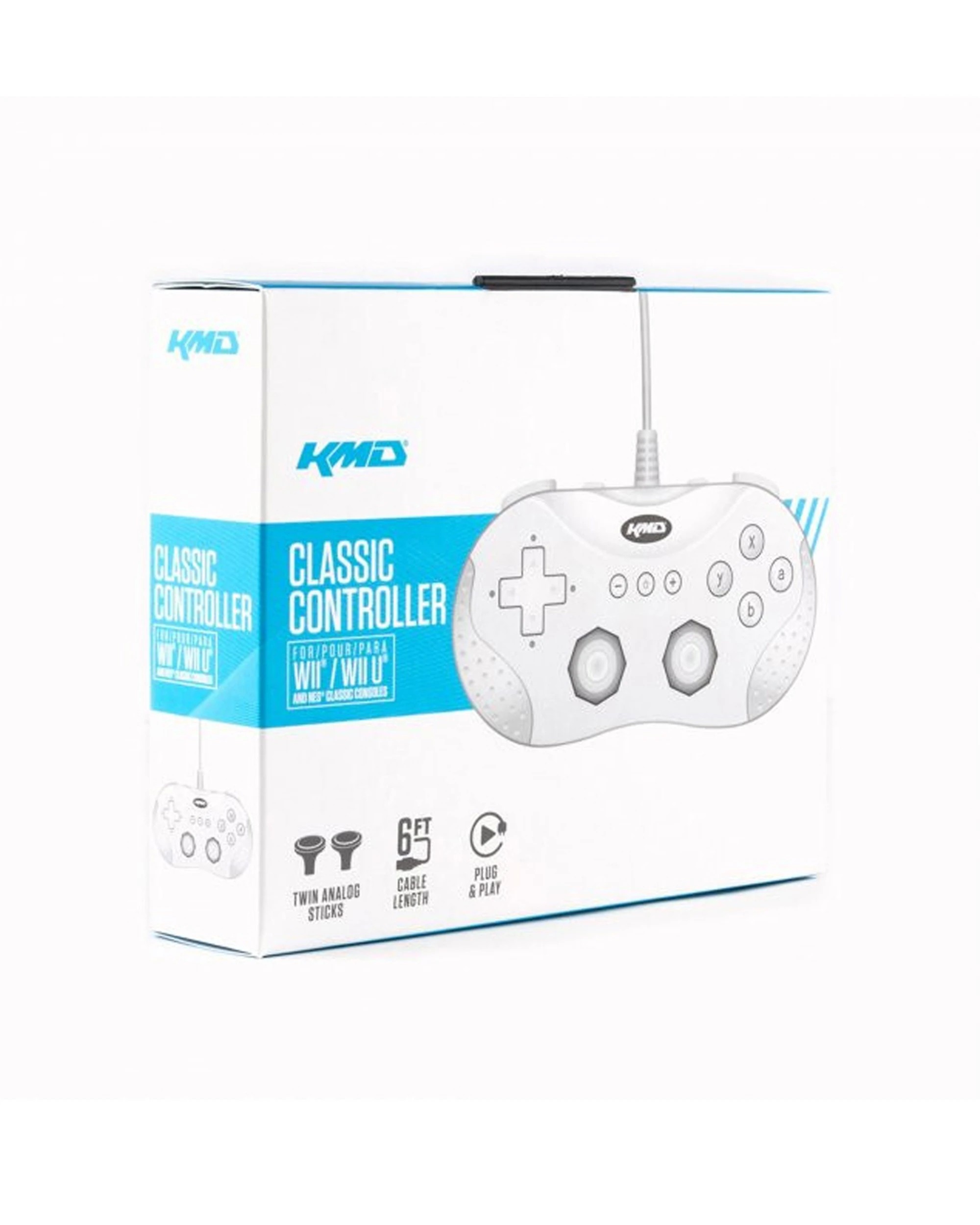 4 TTX WiiU Controller Gaming Controller 6Ft Controller Cable Wii U Accessory
 - white, 4 of 4