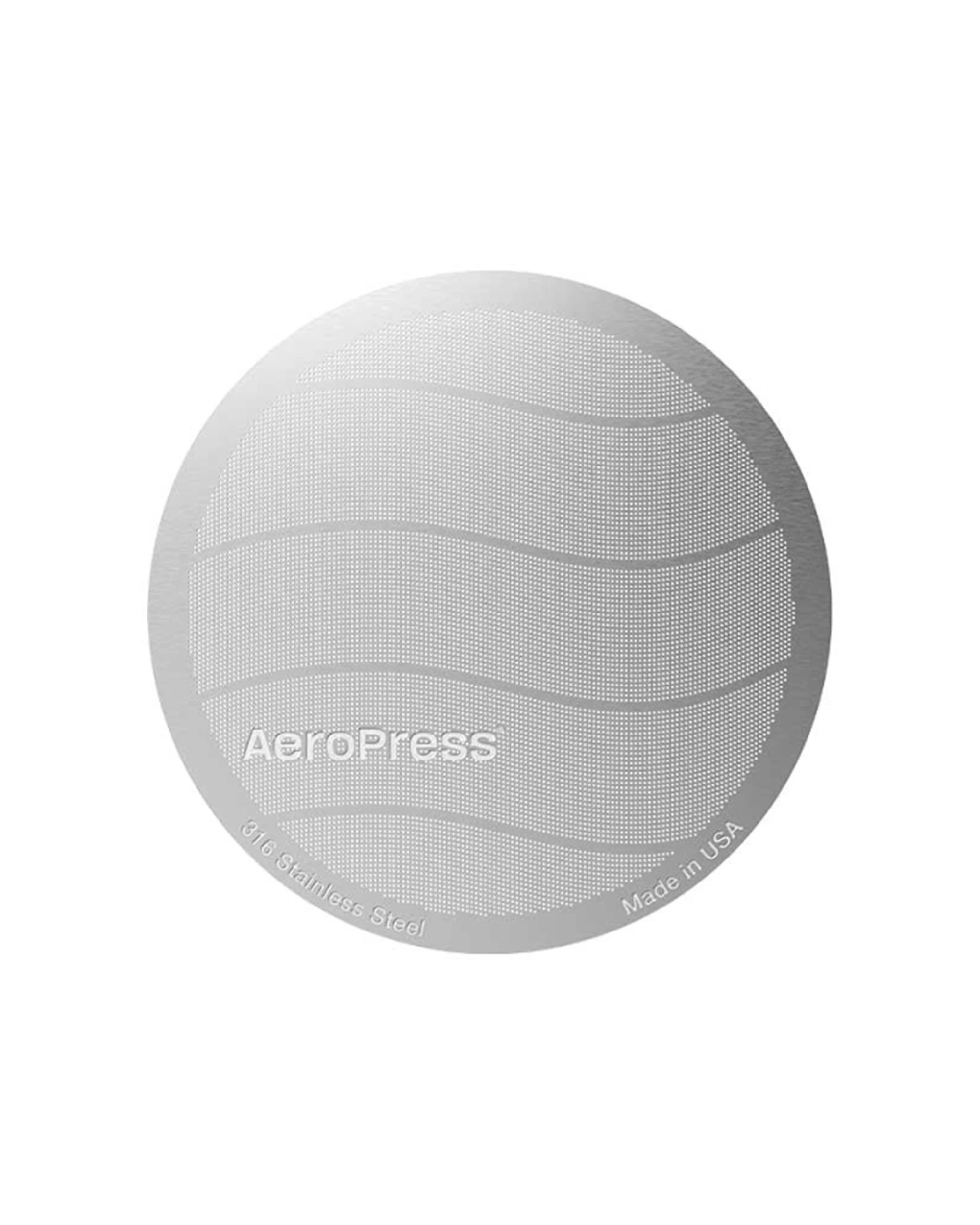 1 Aeropress Stainless Steel Filter Reusable 316 Grade Full Bodied Coffee Enhancer - Metallic, 1 of 3