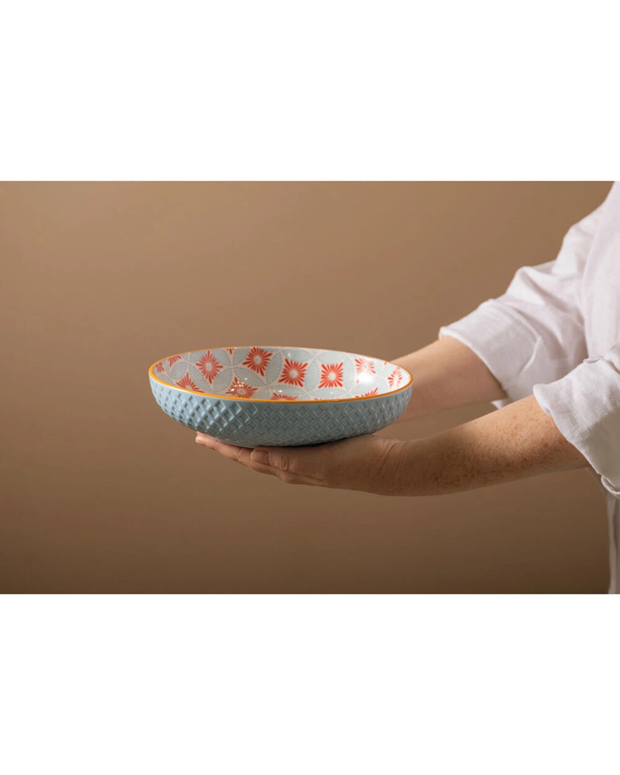 5 Mikasa 4PK Mosaic Ceramic Bowl Round Dinnerware Stoneware 21cm - Multi, 5 of 7