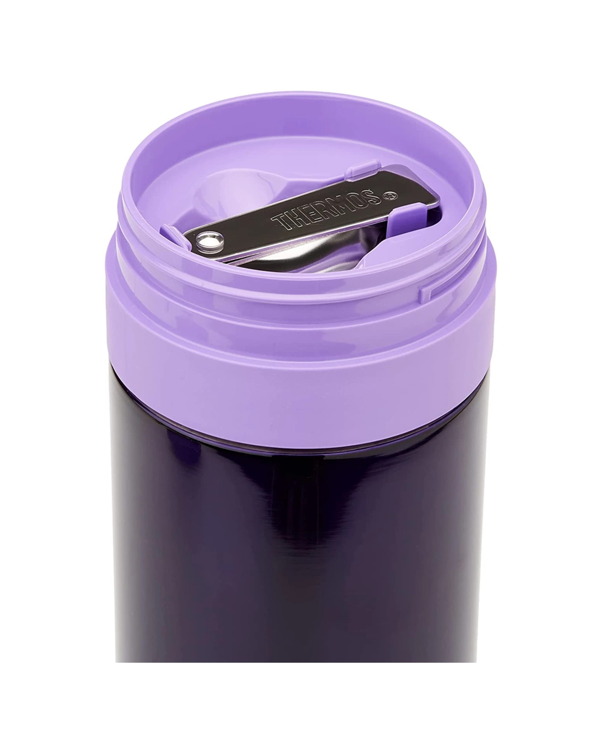 2 Thermos 470Ml Funtainer Vacuum Insulated Food Jar With Spoon - Purple, 2 of 2