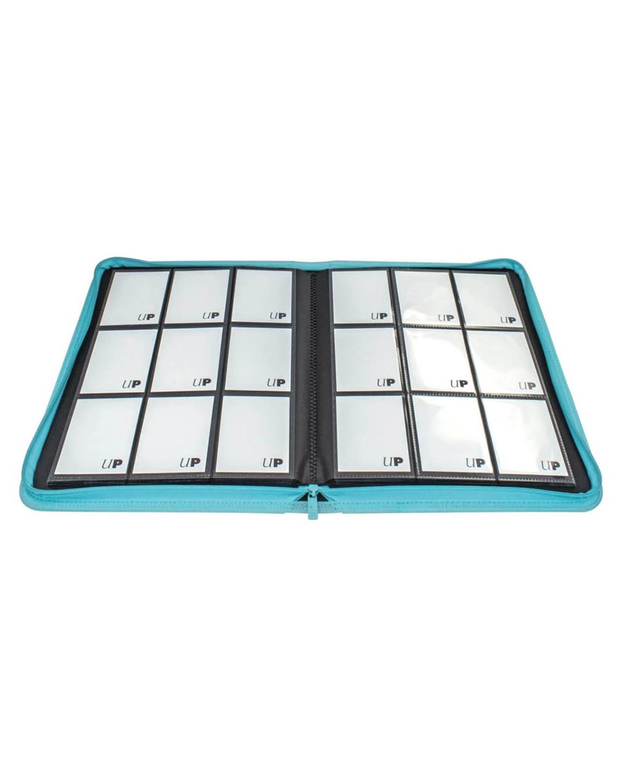 2 Ultra Pro Vivid 9 Pocket Zippered Pro Binder Light Blue, 2 of 2