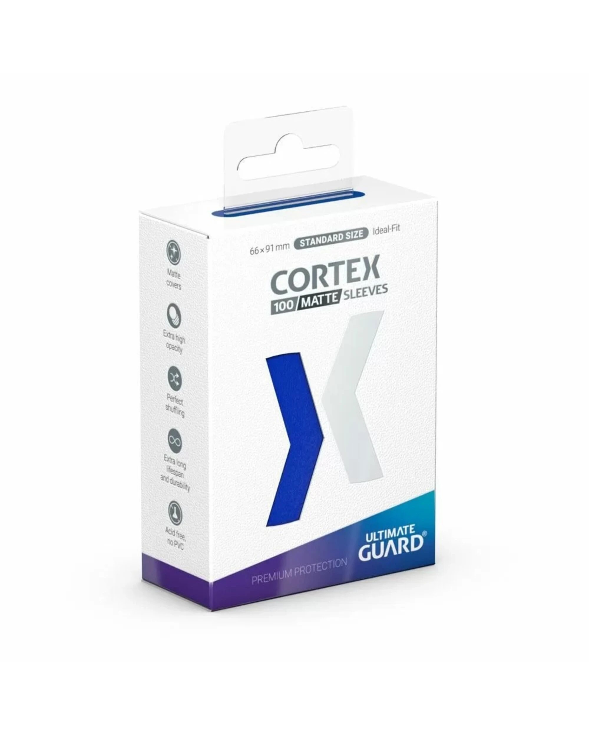 1 Ultimate Guard TCG - Cortex Matte Sleeves - Blue, 1 of 2