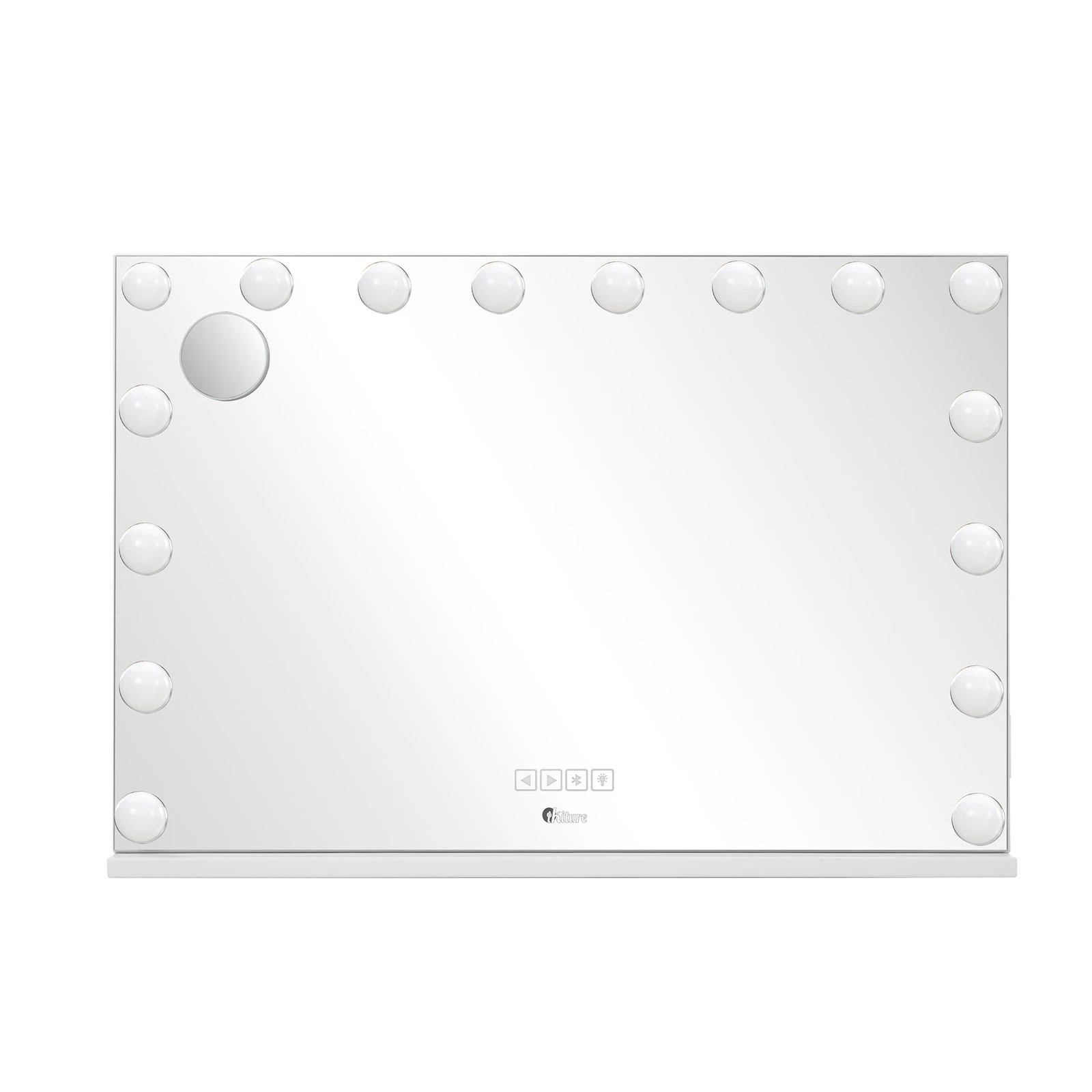 7 Oikiture Bluetooth Hollywood Makeup Mirror 16 LED Light 90x62cm Vanity Mirrors - White, 7 of 7