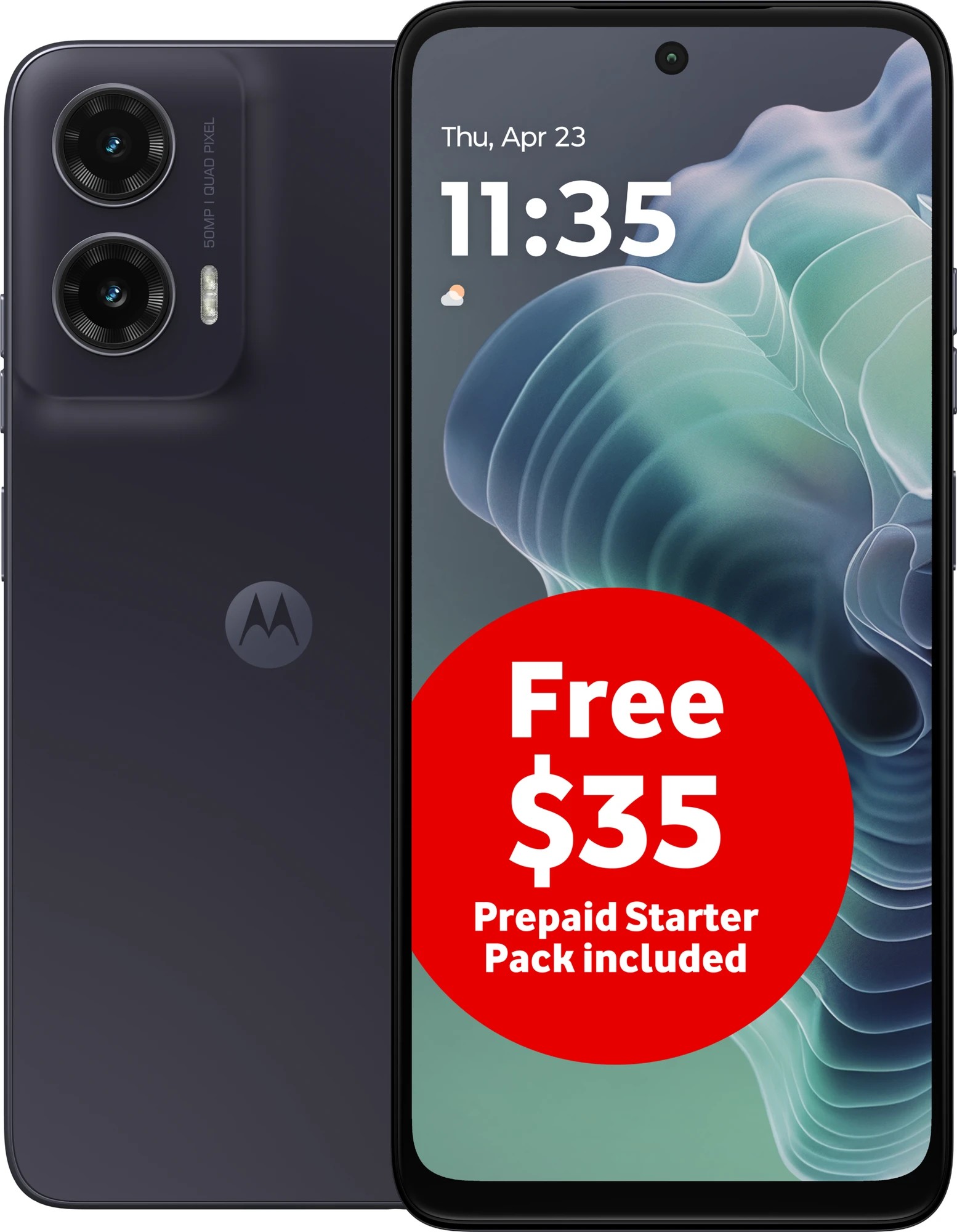 1 Motorola G35 5G Smartphone - Midnight Black, 1 of 5