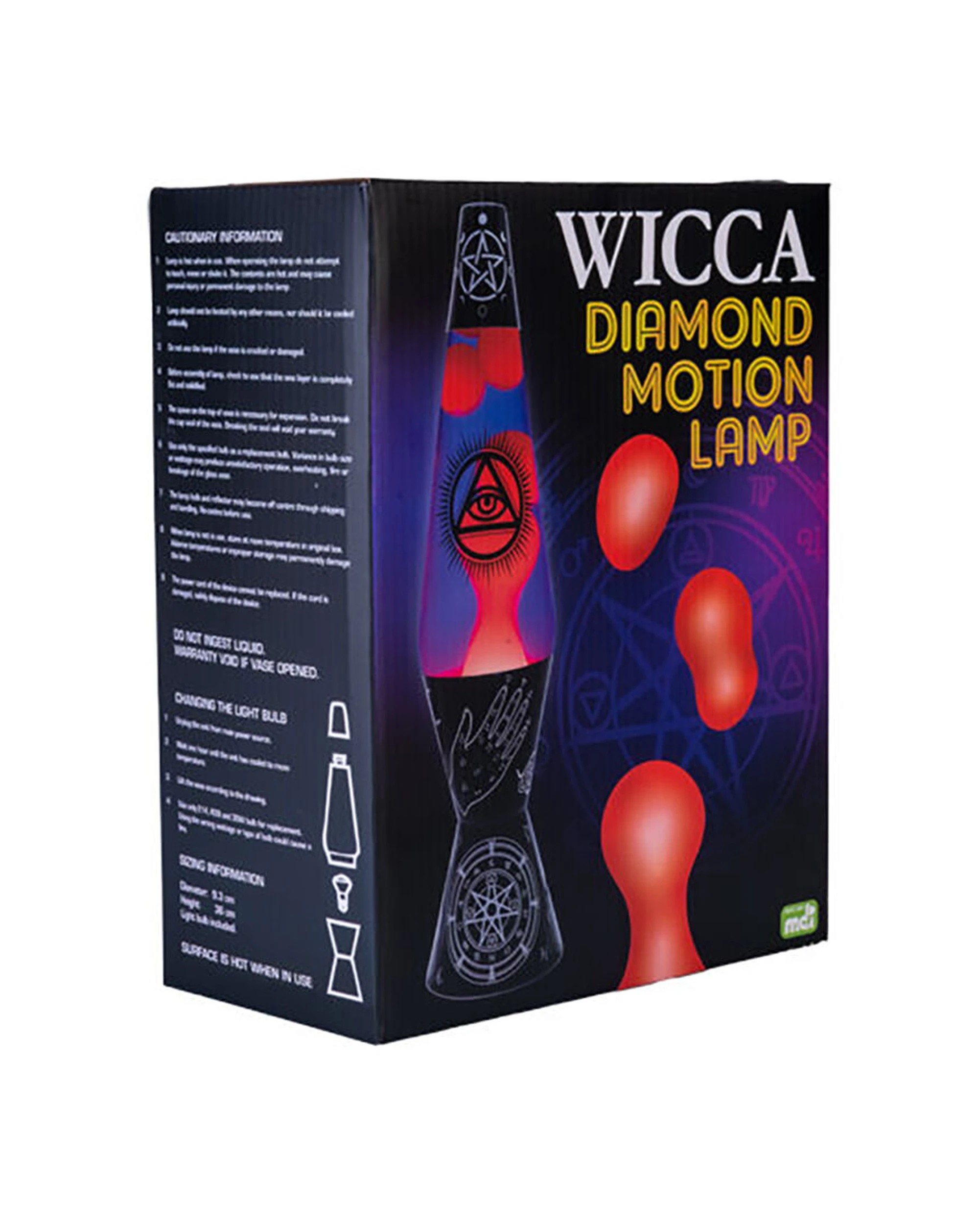 4 MDI Aus Diamond Motion Lamp Night Light Bedside Bedroom Decor Wicca Lighting - Black, 4 of 4