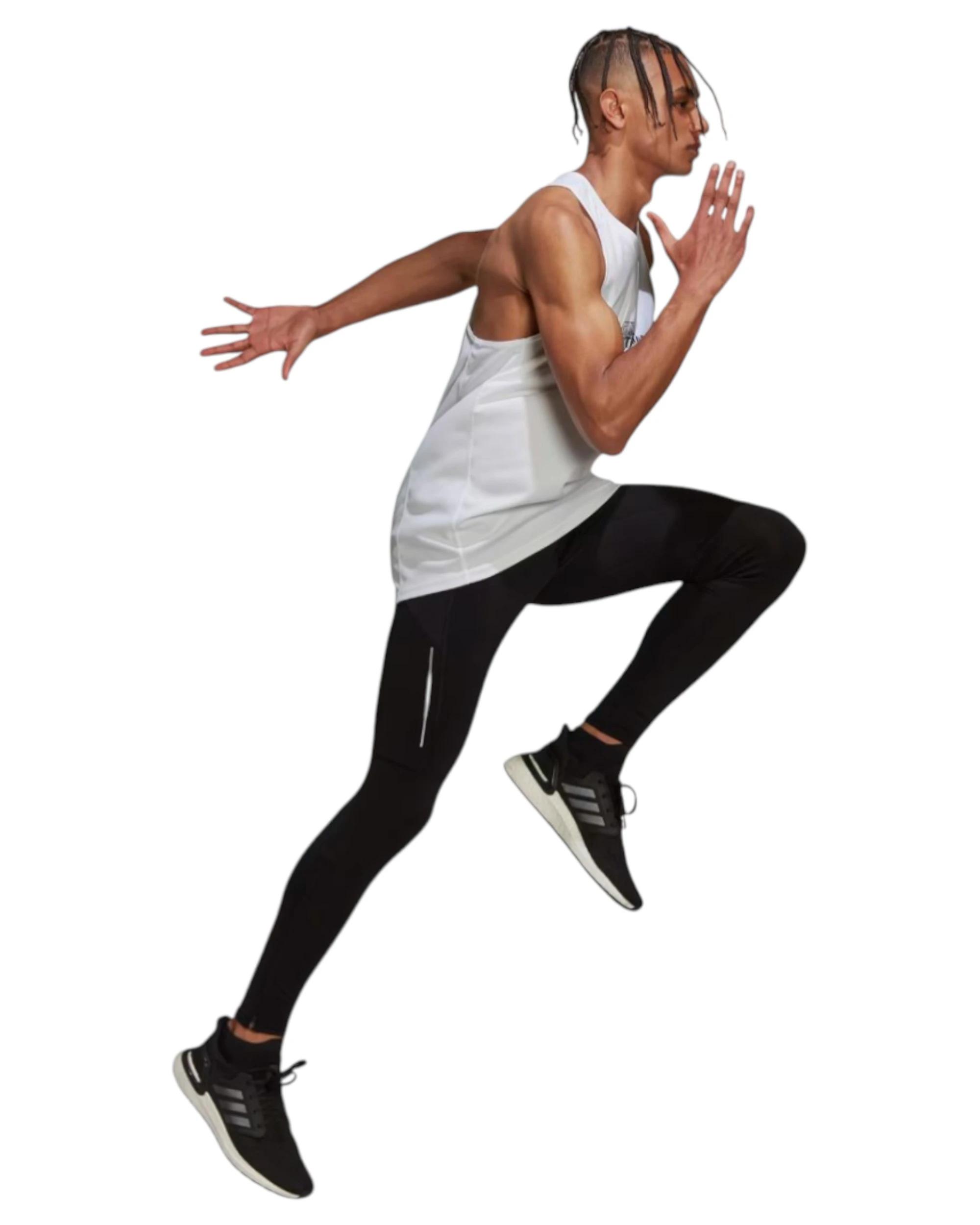 5 Adidas Mens Own The Run Warm Tights Black Running Activewear Pants BLACK, 5 of 5