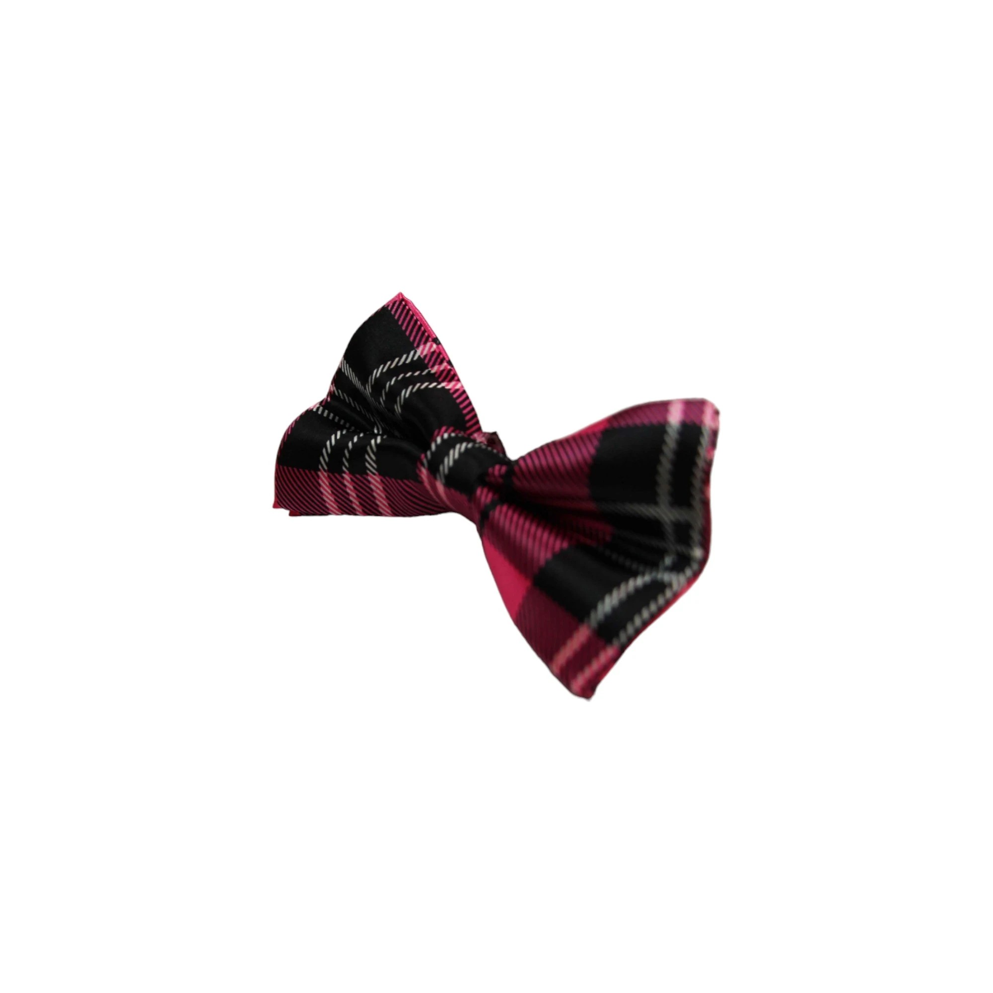 7 Zasel Mens Pink Tarten Plaid Patterned Bow Tie - Multi, 7 of 7