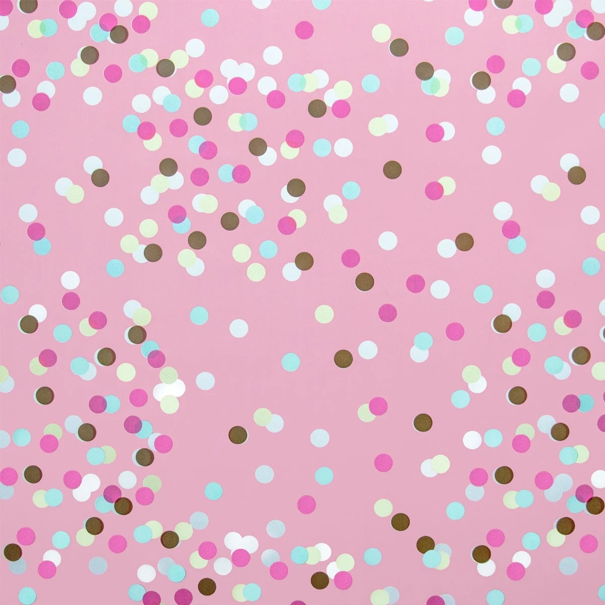 2 Hallmark Gift Wrap Roll - Pink Confetti, 2 of 3