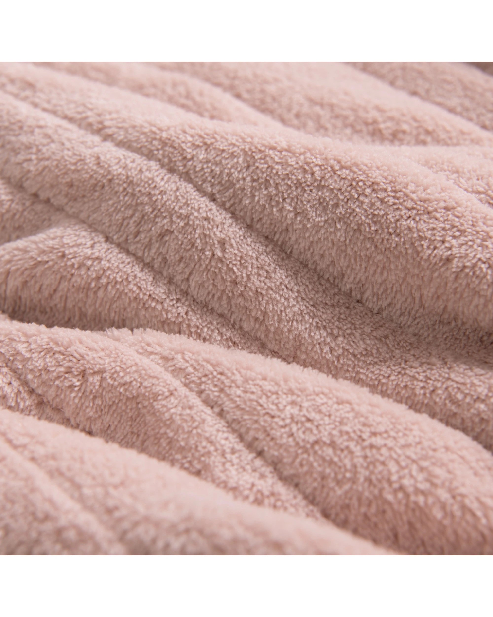 3 Dreamaker Kingston Coral Fleece Electric Heated Throw Blanket 180x200cm - Blush Pink, 3 of 6