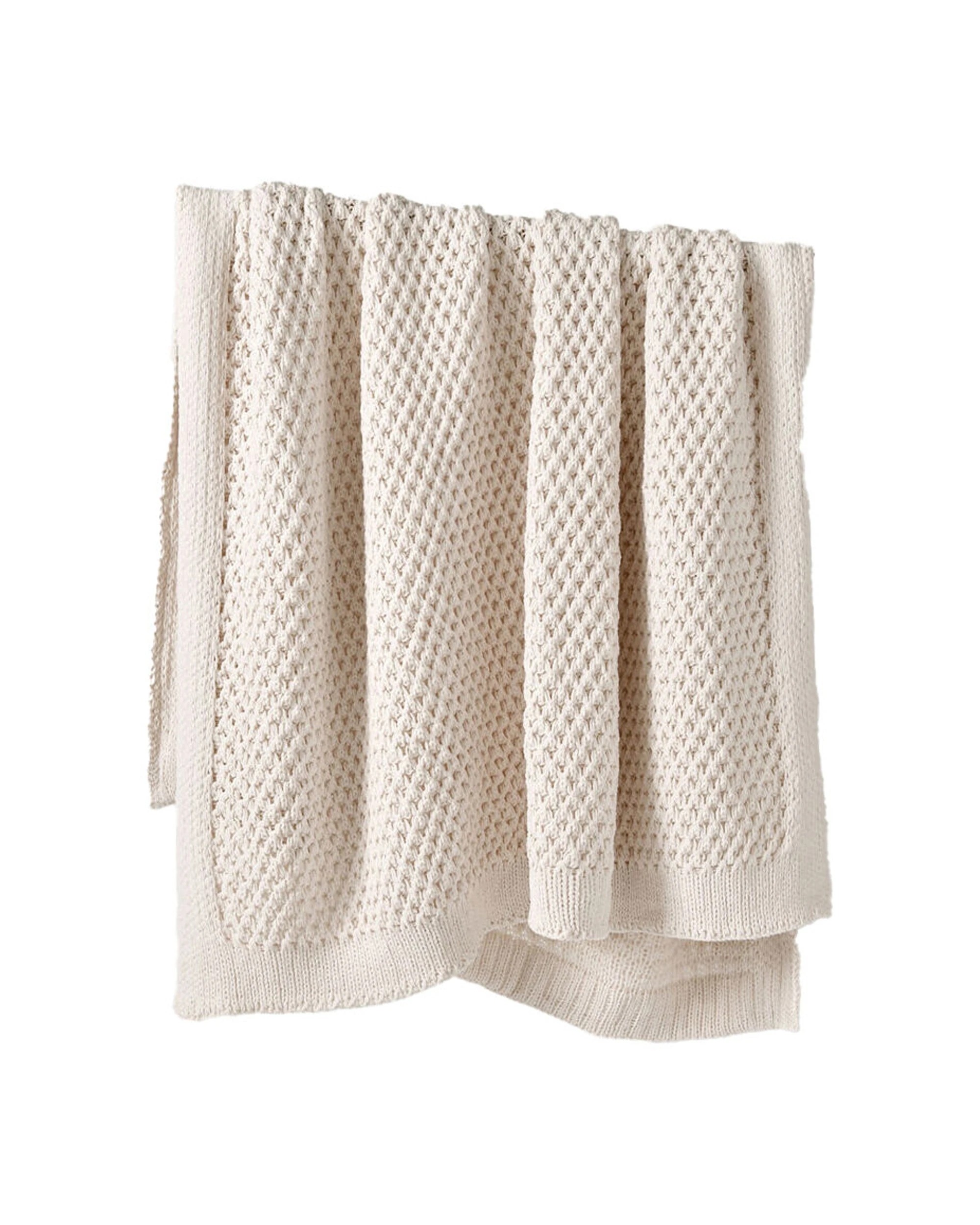 1 Bianca Sofala Throw Rug Polyester Chenille 170x130cm Cream - Beige, 1 of 1