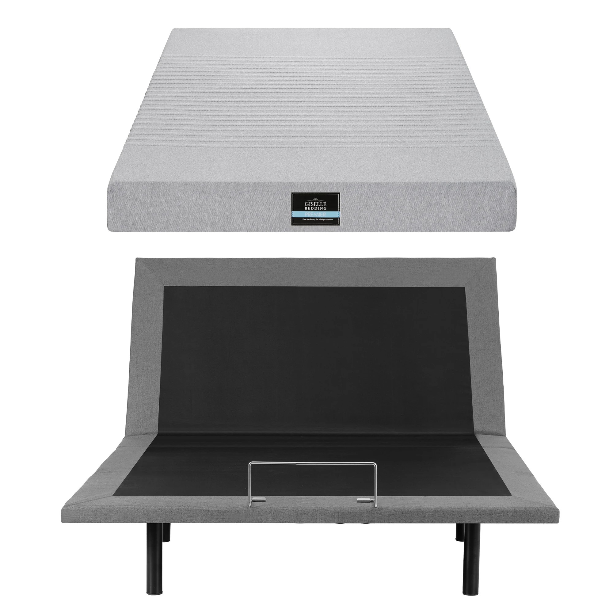 3 Artiss Double Electric Adjustable Beds and Giselle Memory Foam Mattress Bundle - Multi, 3 of 10