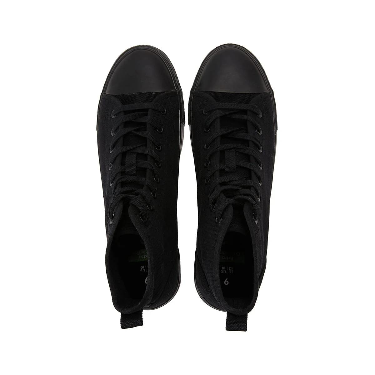 2 High Top Canvas Shoes Black, 2 of 6